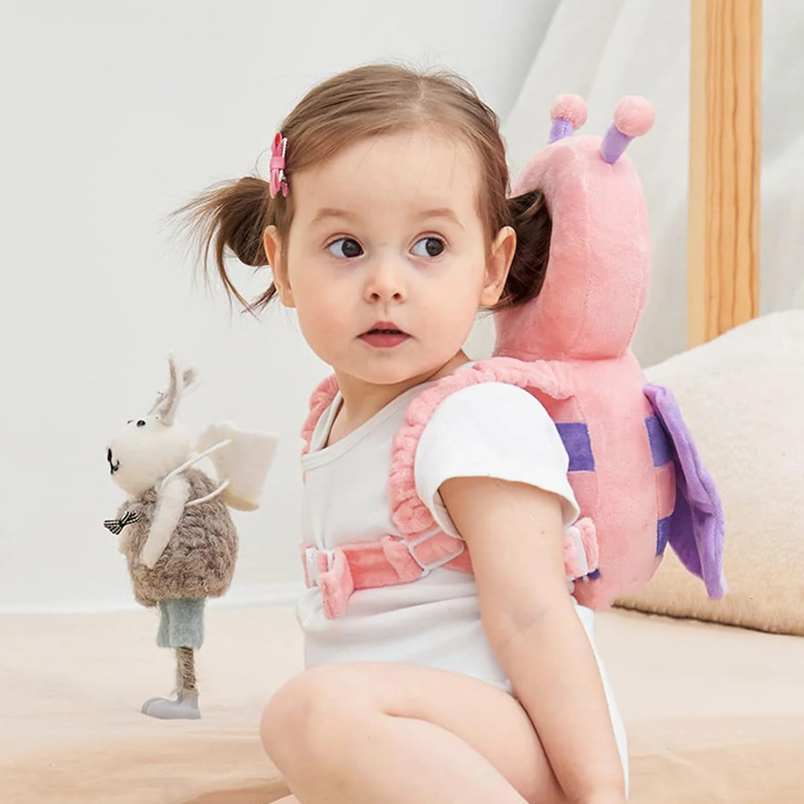Coussin de Protection de Tête de Bébé Réglable pour Apprentissage Rampe et Marche