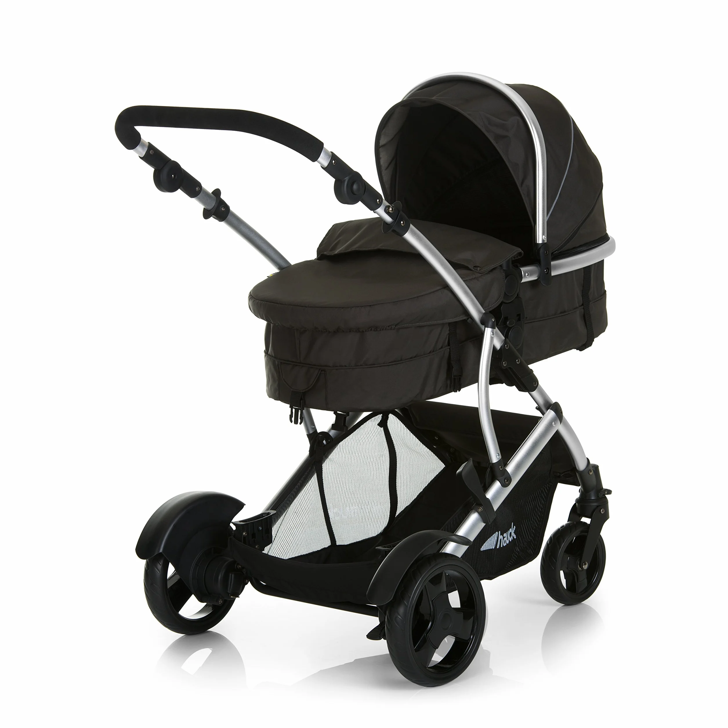 hauck Poussette Double Duett 2 Réversible Pliable Maxi 36 kg Inclus Habillage Pluie Forest Noir