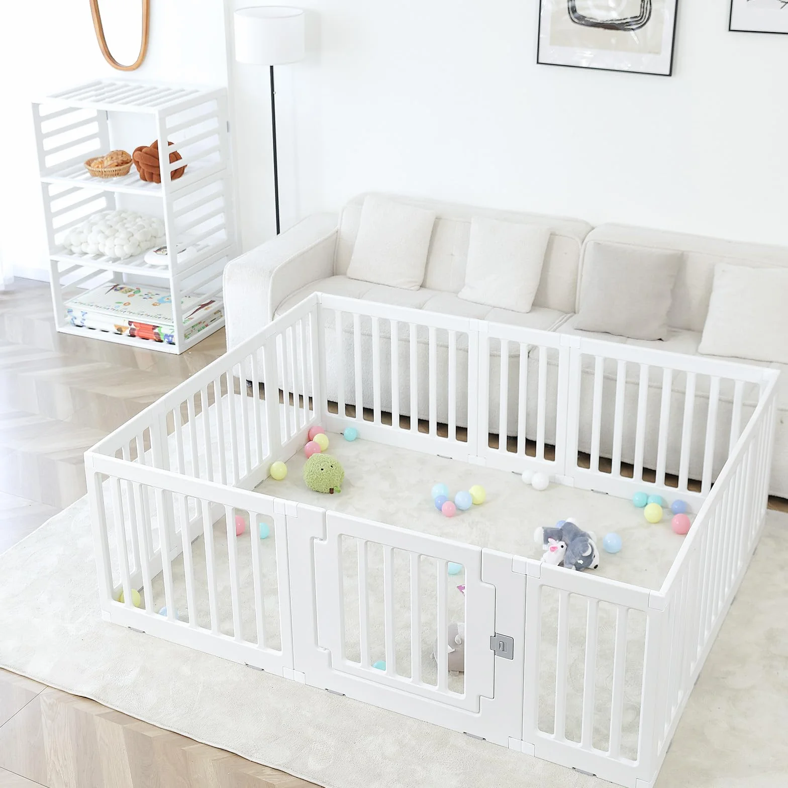 Parc Bébé Modulable 150 x 180 cm Blanc