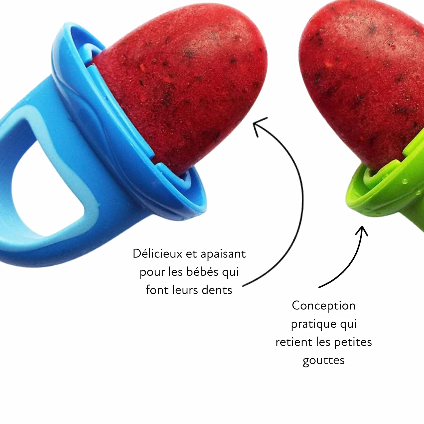 Nuby Fruitsicles Moules à sucettes glacées 4x réutilisables bébés +6 mois