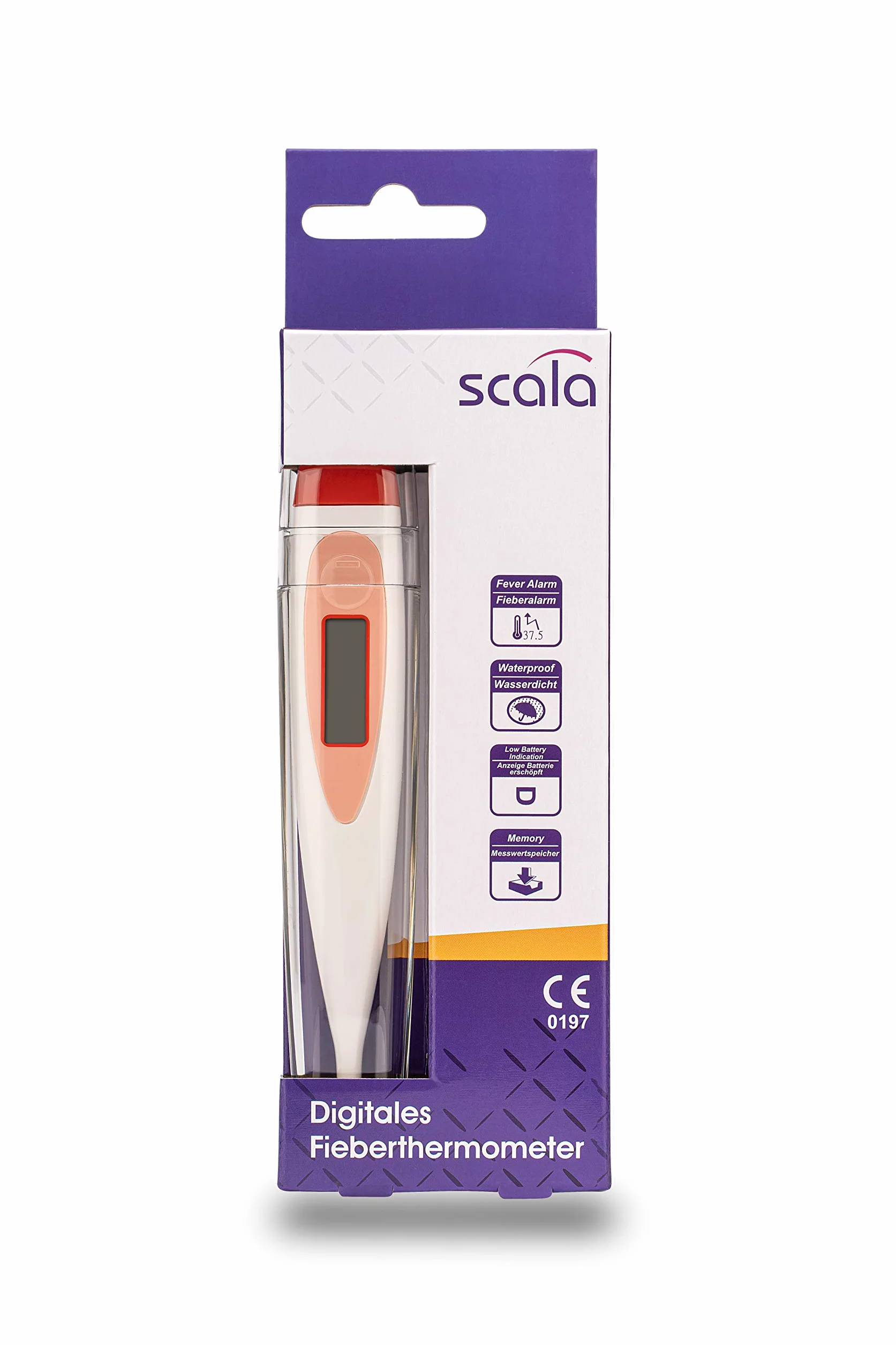 Thermomètre Médical Numérique SC 17 Rouge