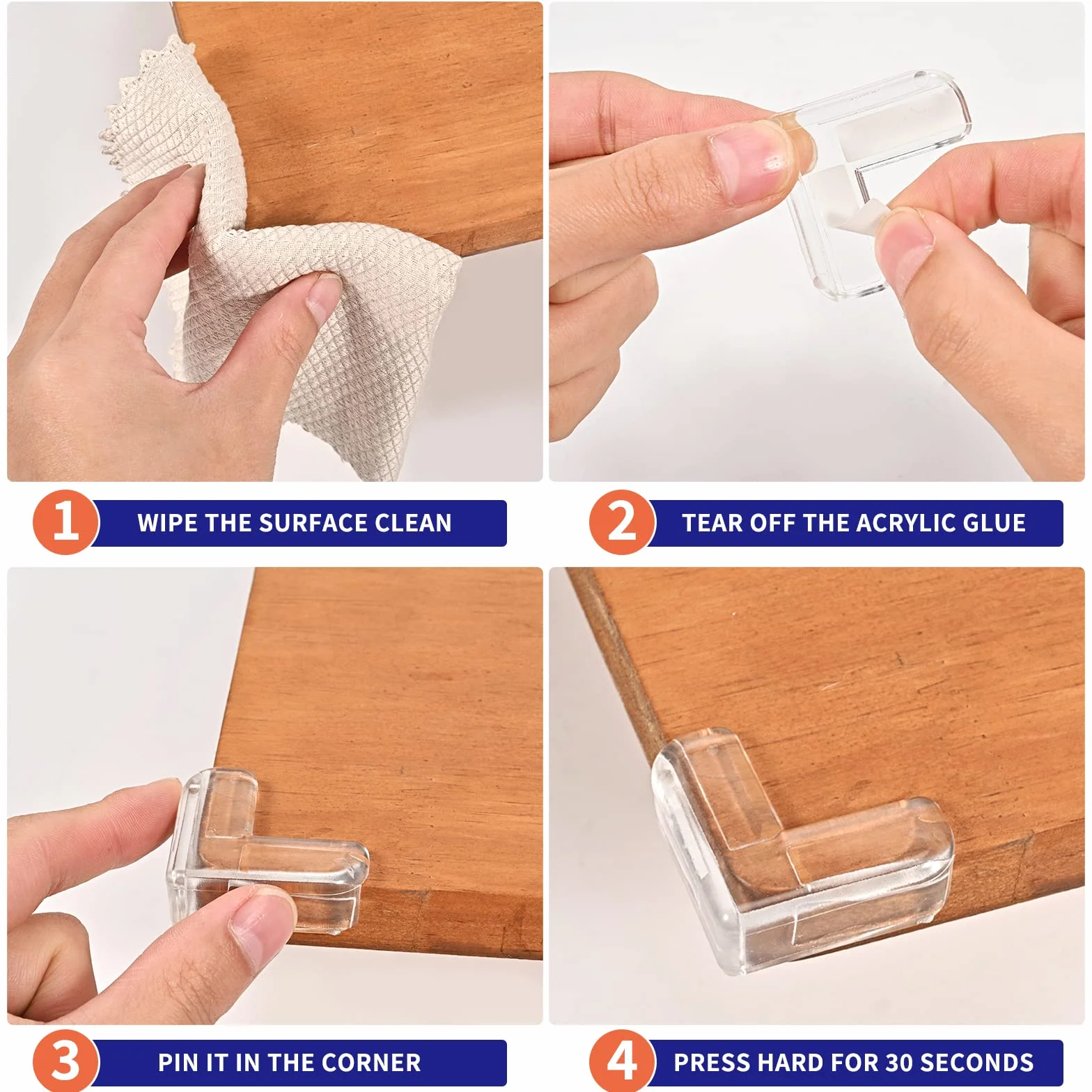 Protection Coin de Table Bébé 16 PCS Transparent Protege Angle Meuble