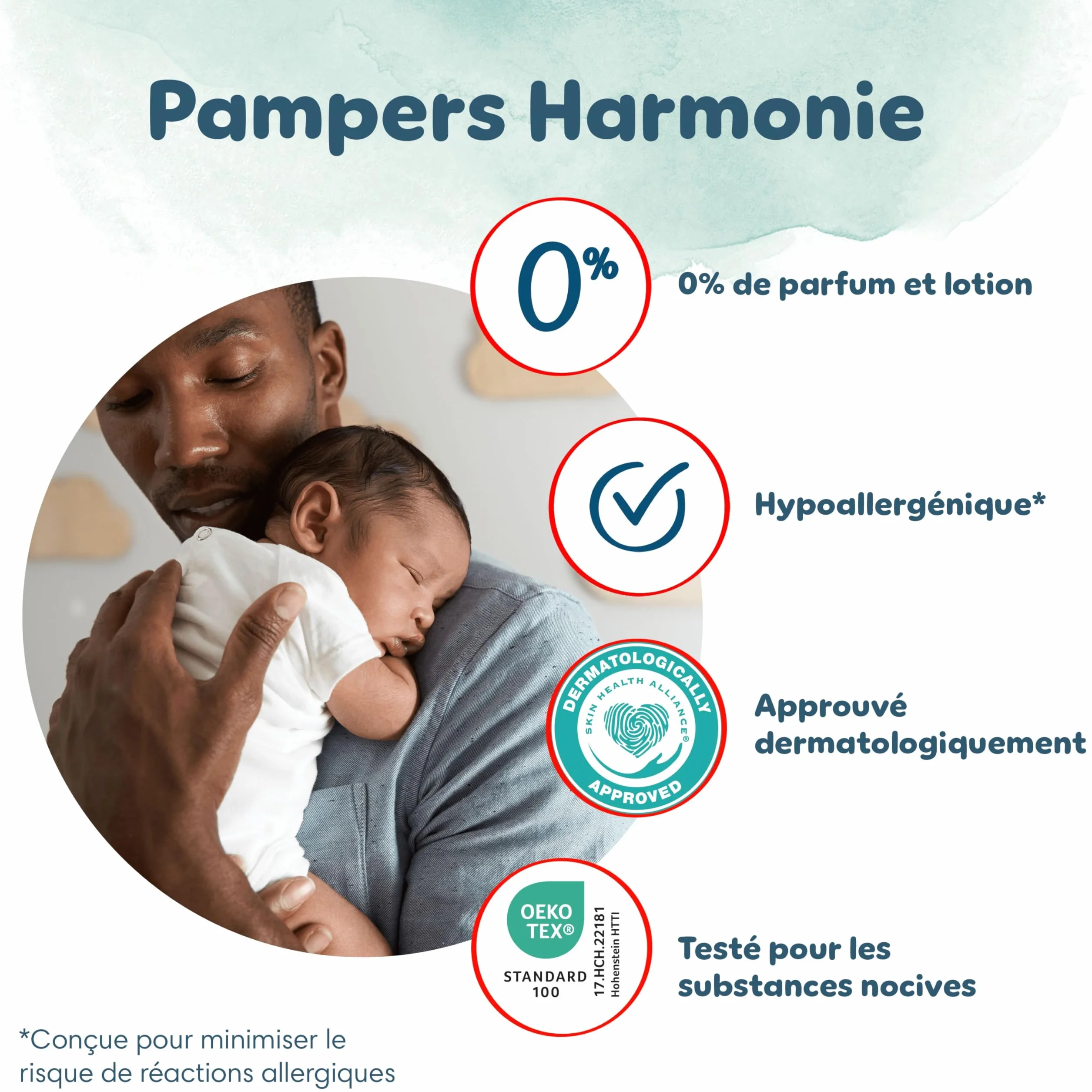 Pampers Harmonie Pants Taille 5 144 Couches-Culottes 12-17kg Protection Douce 360° Pack 1 Mois