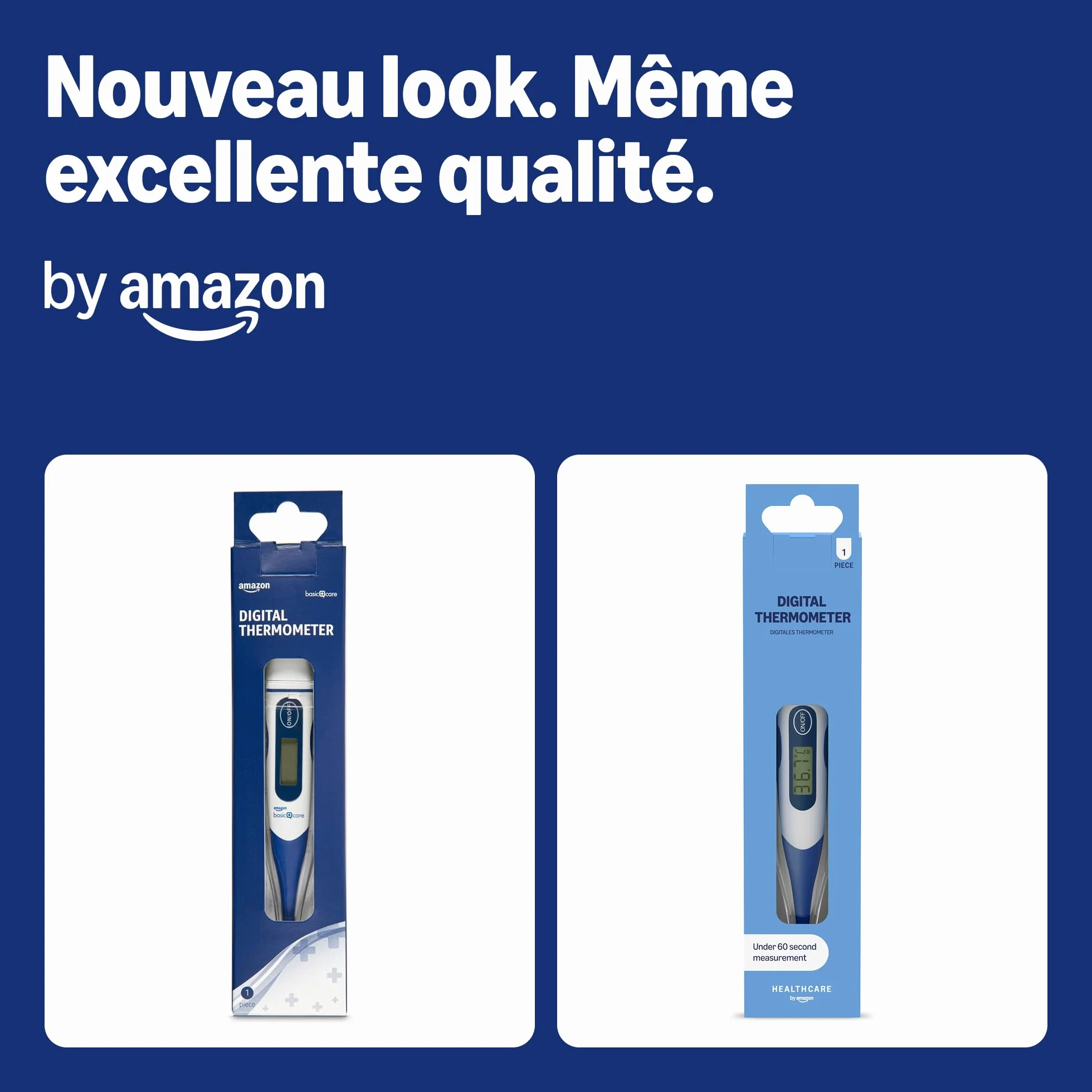 Thermomètre numérique Bleu Healthcare By Amazon
