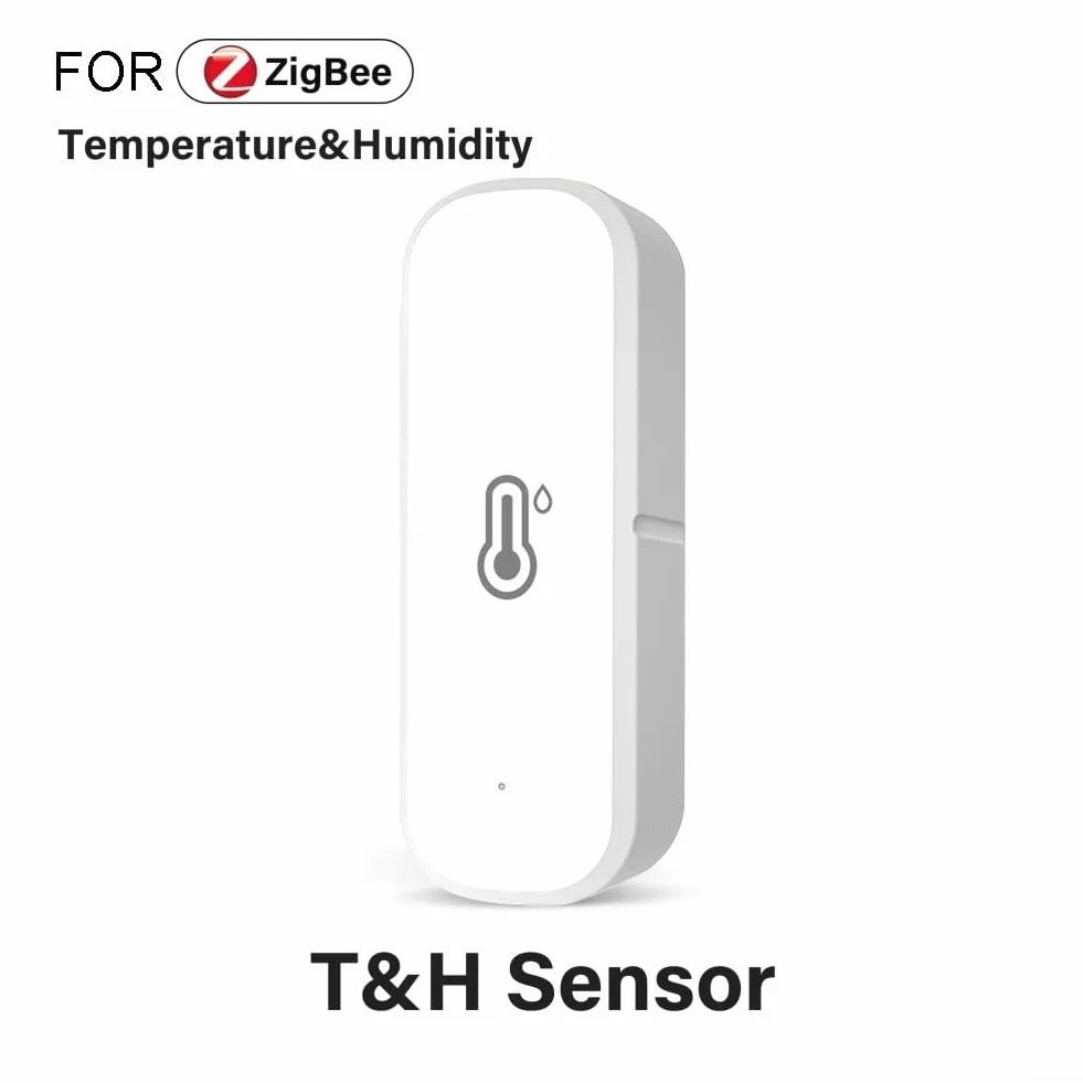 Capteurs Hygromètre Thermomètre Zigbee, Détecteur Intelligent Température Humidité Intérieur Sans Fil avec Alarme Application