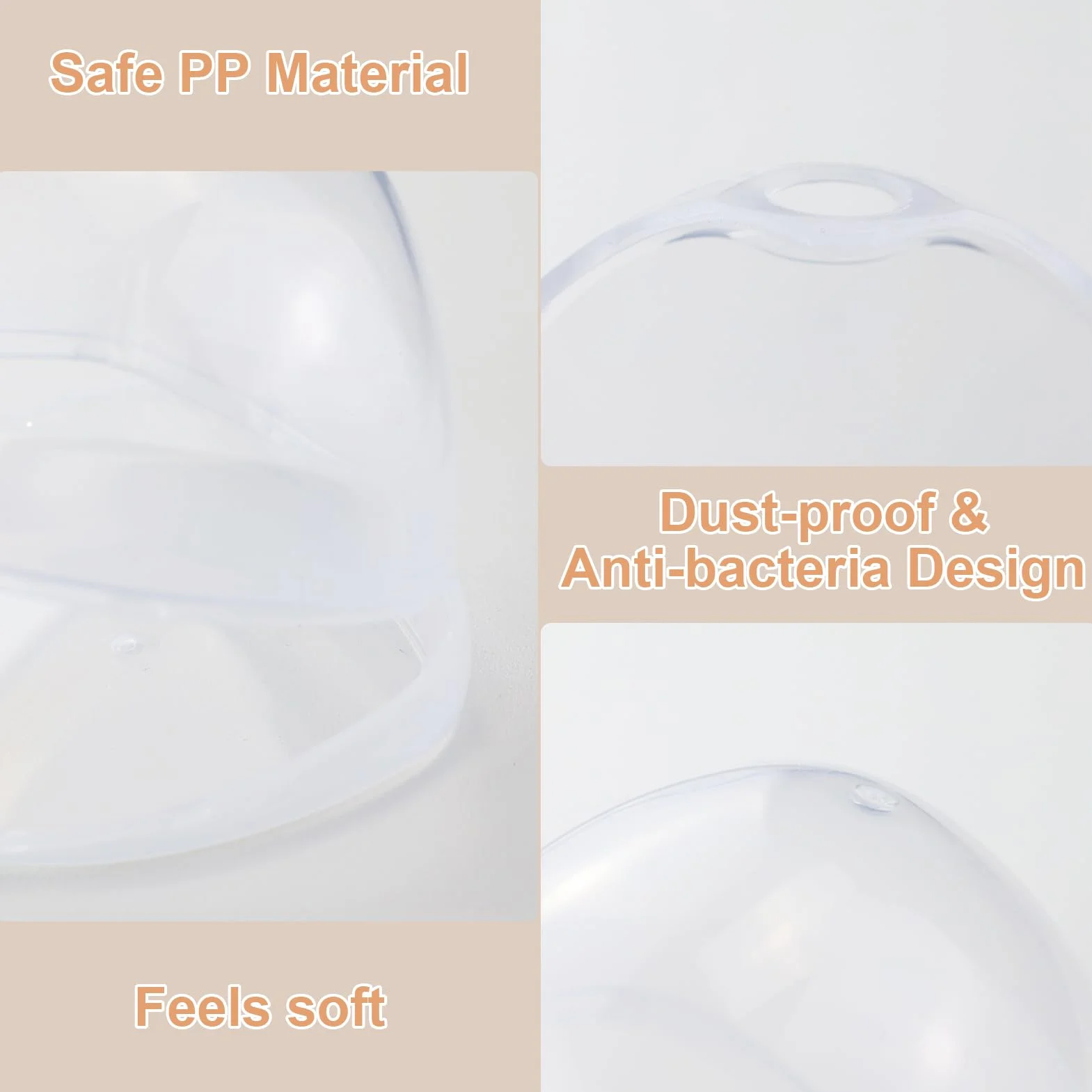 Boite a Sucette Bebe 2 Boîte De Rangement en Silicone pour Sucette Transparent Portable Boîte De Tétine pour Bébé Imperméable Sans BPA Voyage