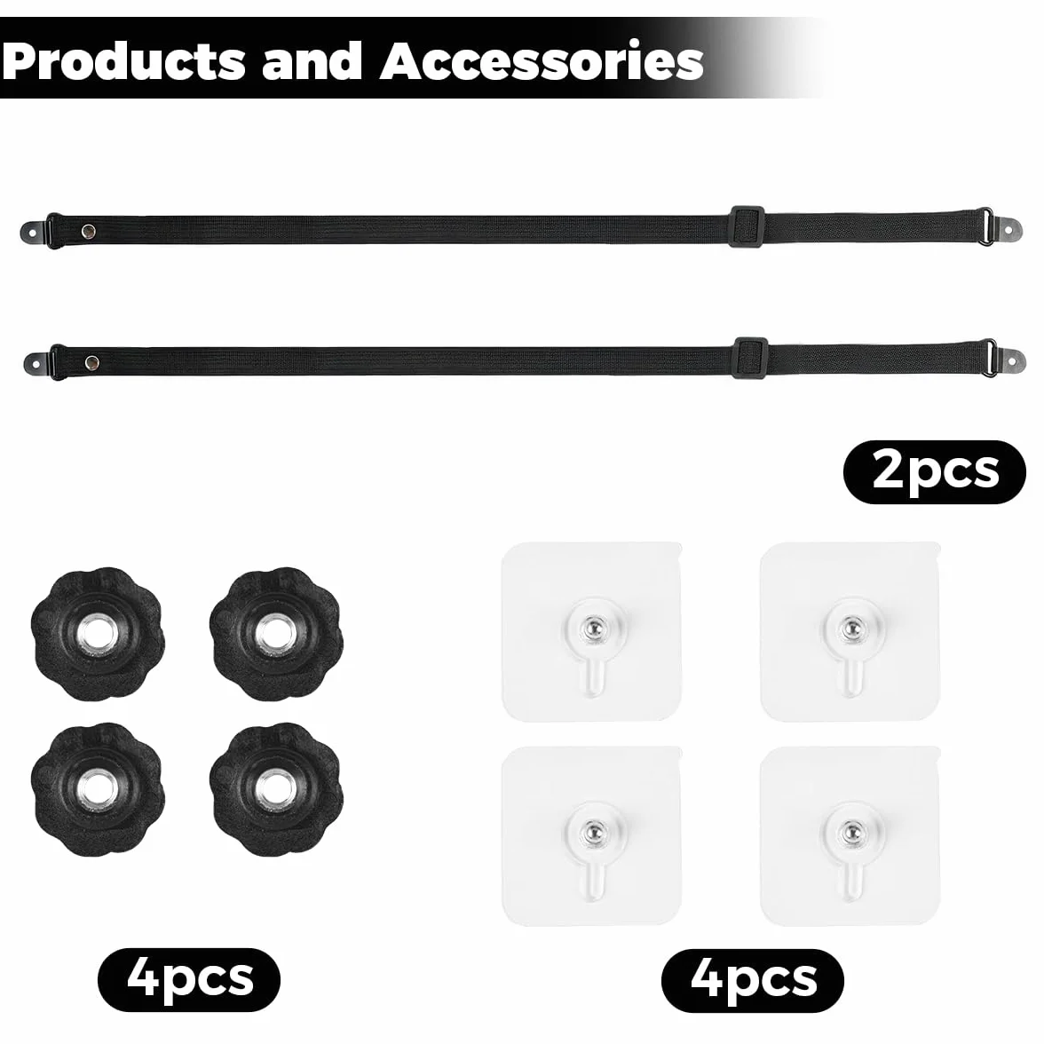 Lot de 2 protections anti-basculement pour TV - Réglable - Sécurité anti-basculement
