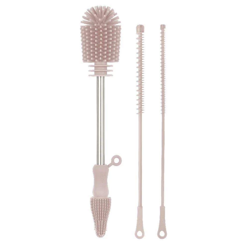 Haakaa Kit de brosses de nettoyage en silicone - pour bouteilles et crevasses - silicone alimentaire