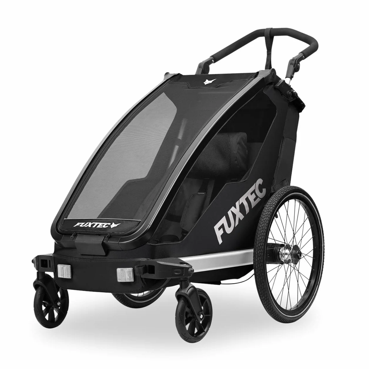 FUXTEC Remorque vélo enfant FX-FA1S pliable 35kg