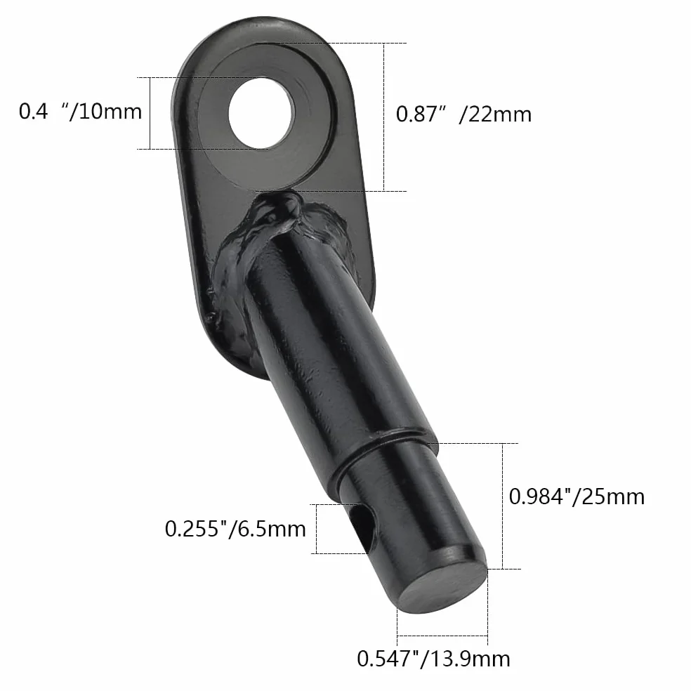 KKTOP Lot de 2 attelages de remorque de vélo Noir