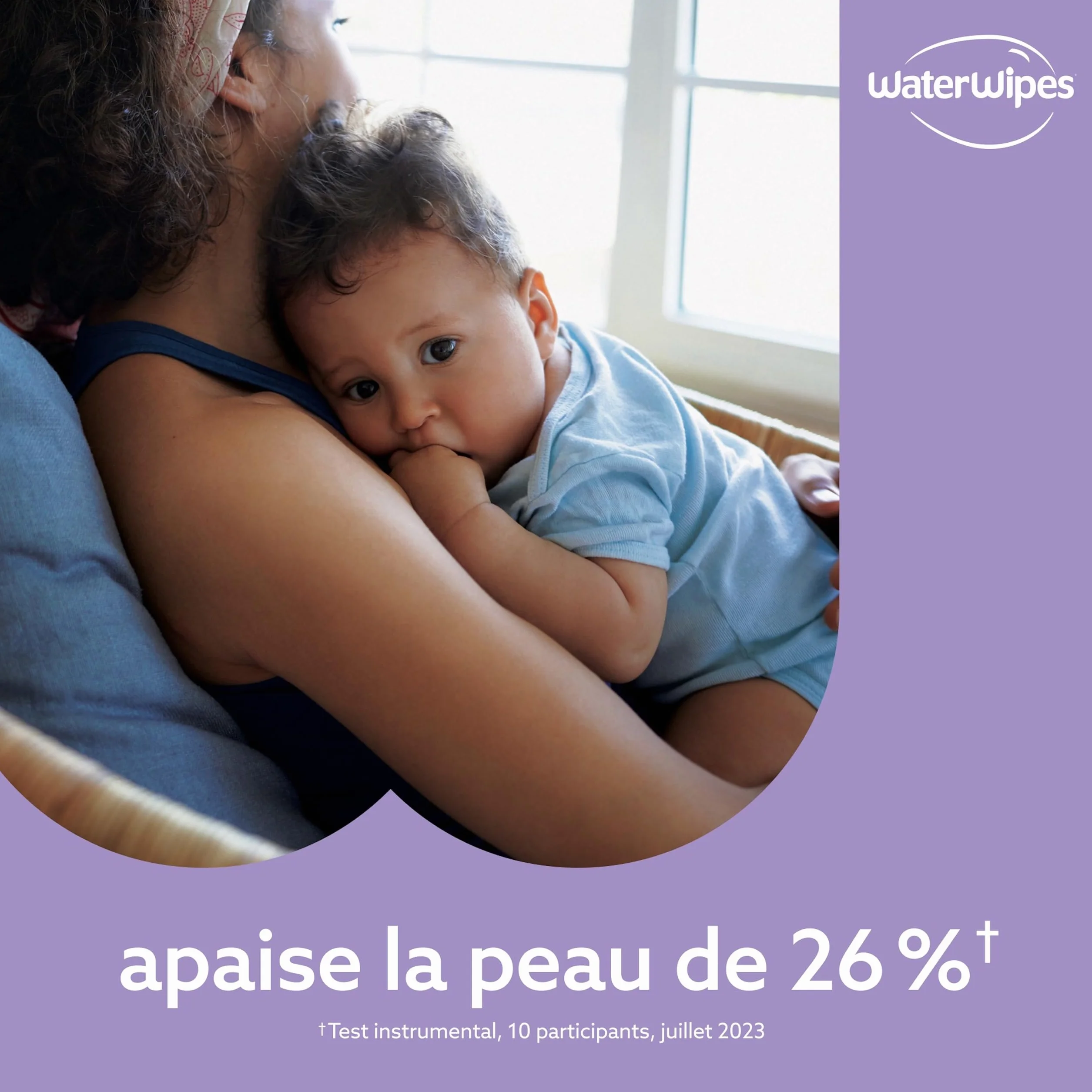 WaterWipes Sensitive+ Lingettes Apaisantes 720 unités 12 paquets 3-en-1 nettoie soigne apaise 99% eau extraits botaniques non parfumées