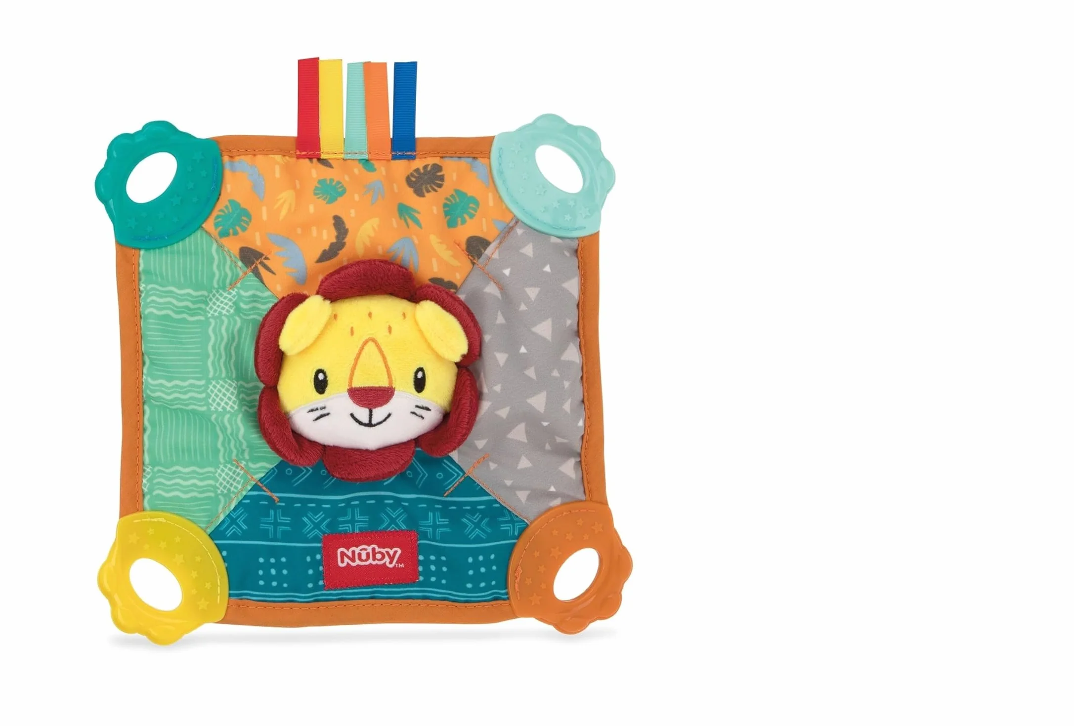 Nuby Doudou de Dentition Lion Multiples Surfaces 3+ Mois
