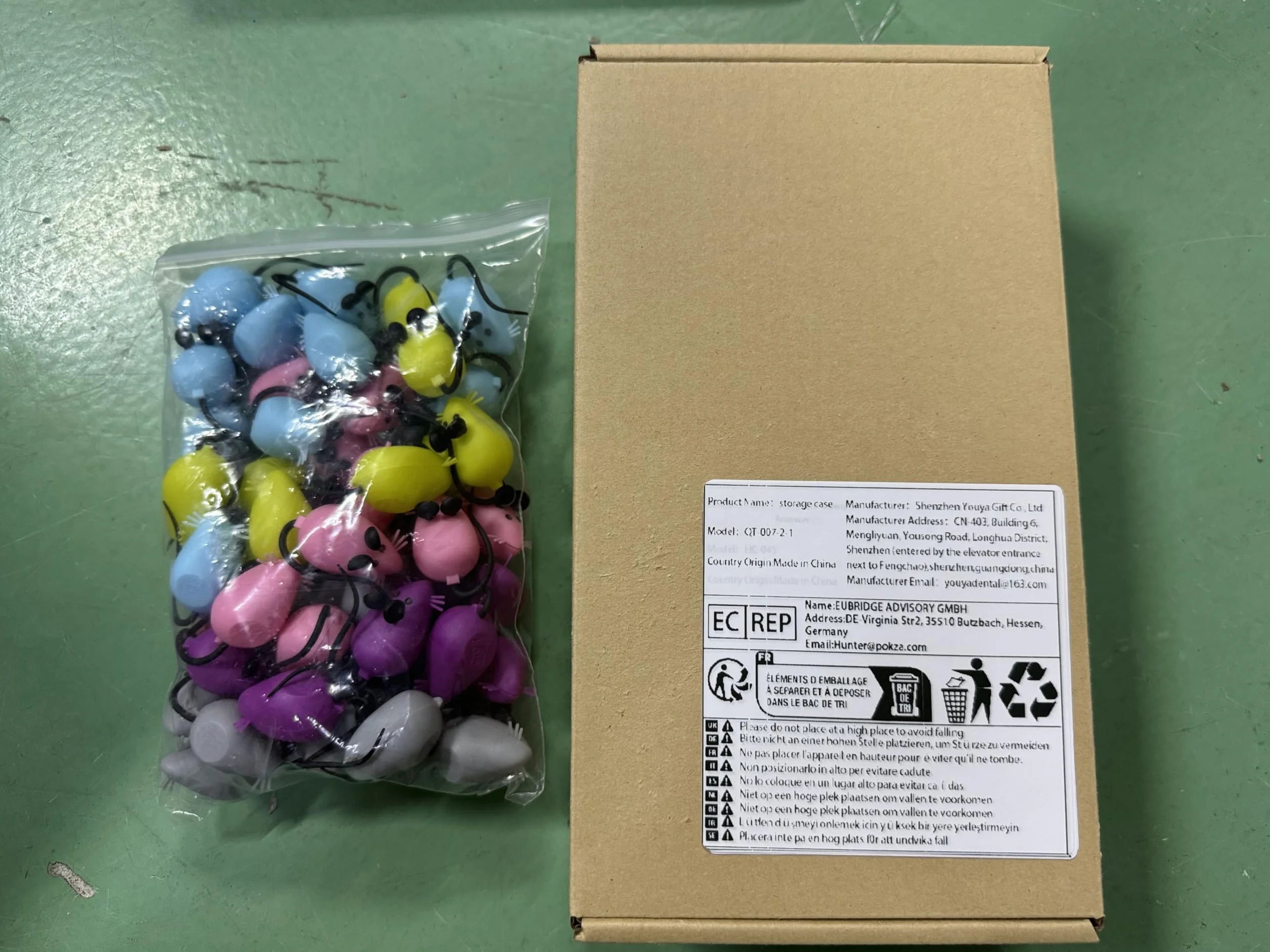 Boîte de rangement pour dents de lait 3D Blanc 50 pièces