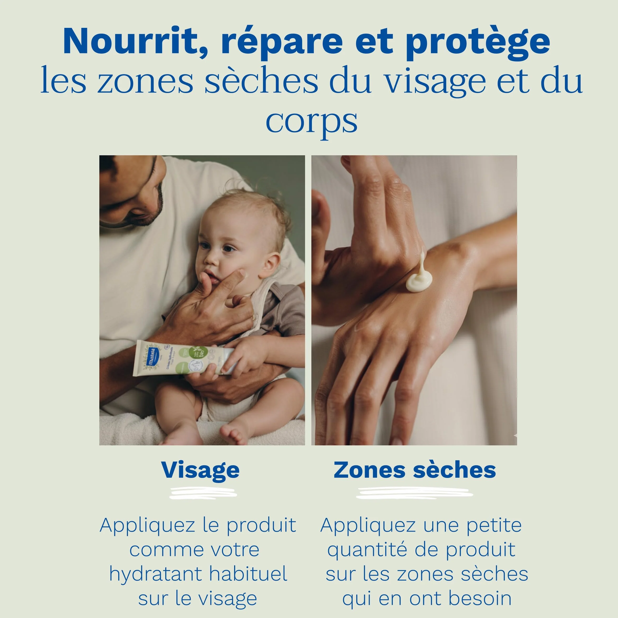 Mustela Crème Hydratante Bébé à l'Huile d'Olive Bio Visage et Corps 300 ml