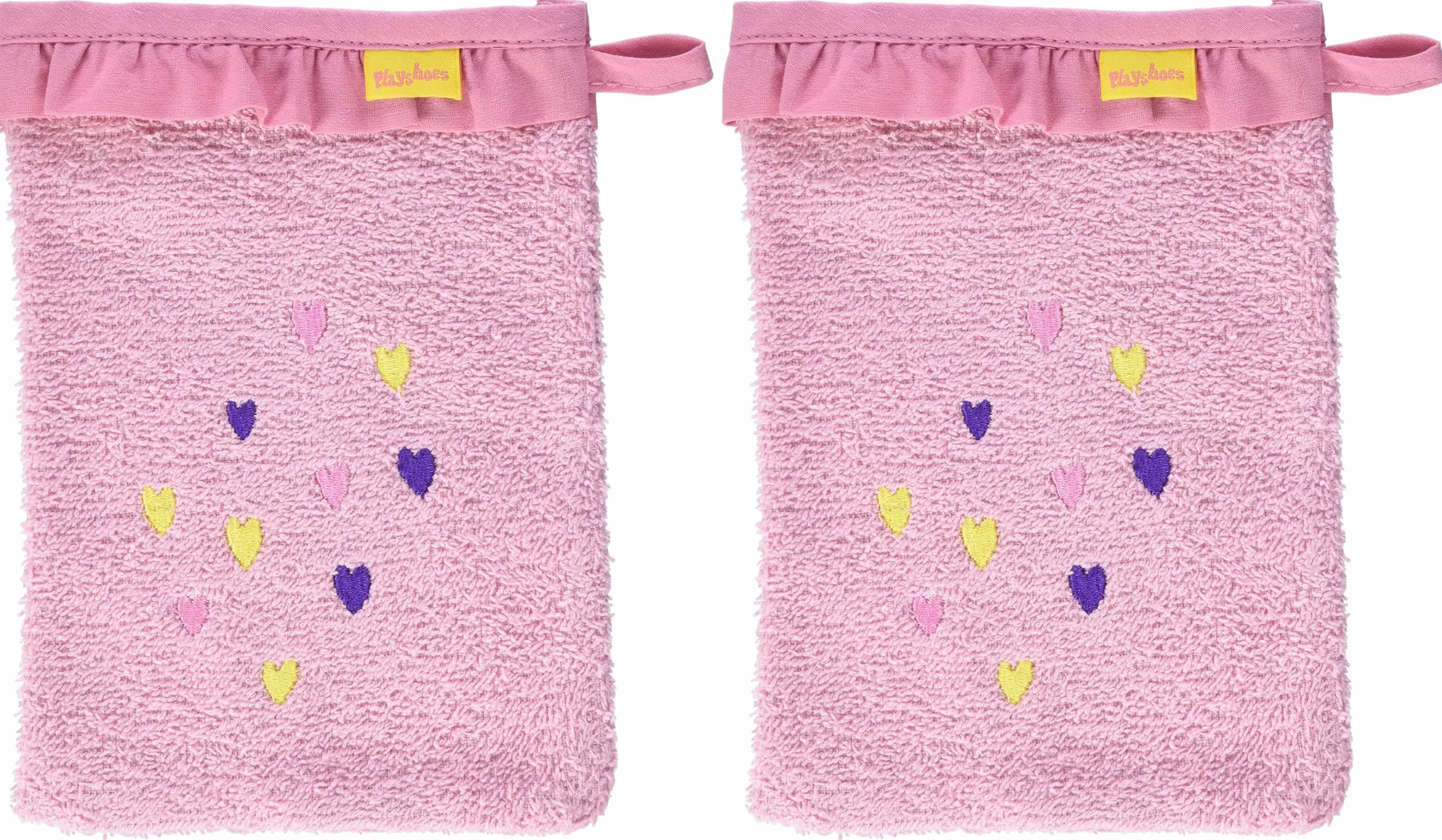Playshoes Gant de toilette en tissu éponge licorne rose taille unique