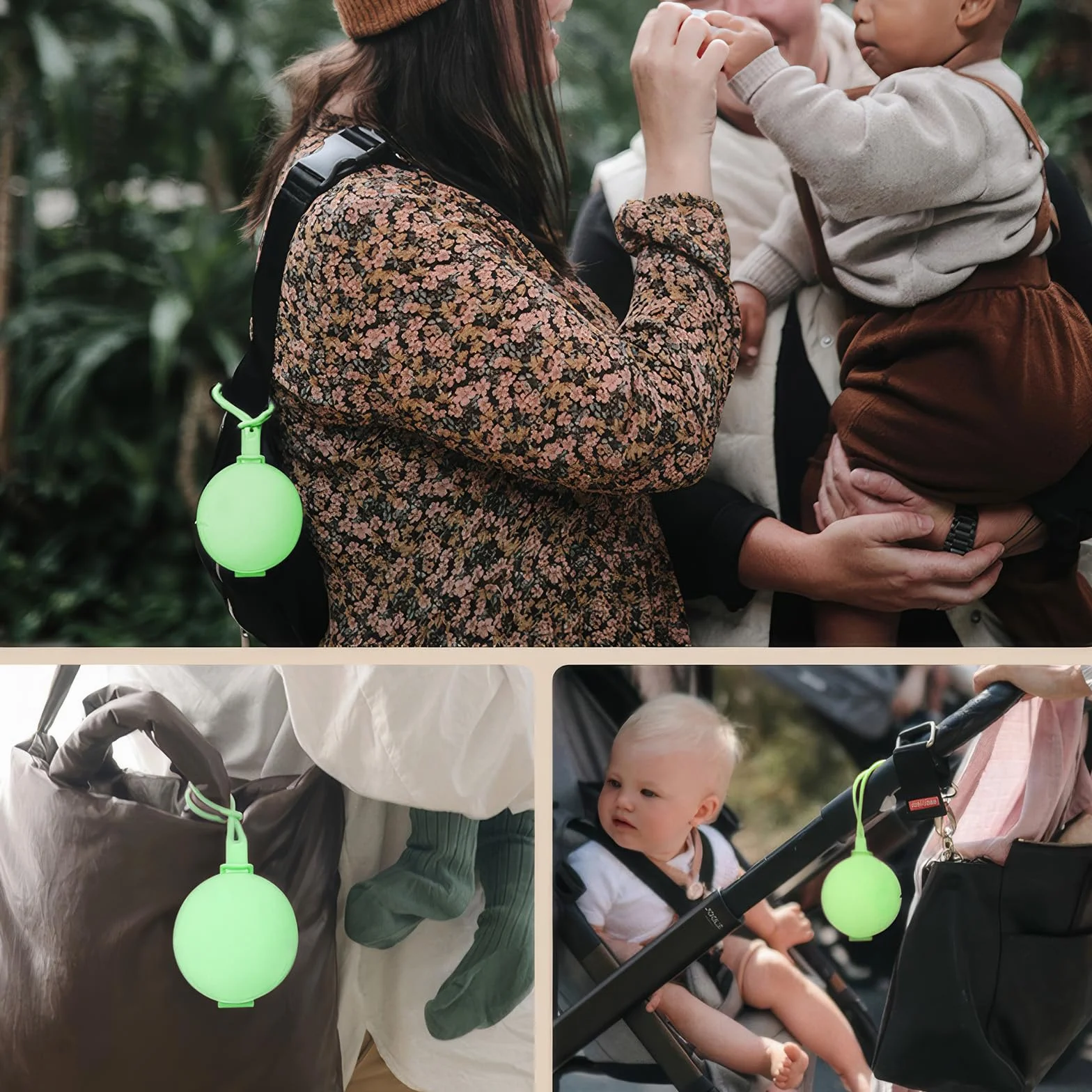 Boîte À Sucettes Bébé 2pcs Silicone Portable Imperméable Sans BPA Voyage