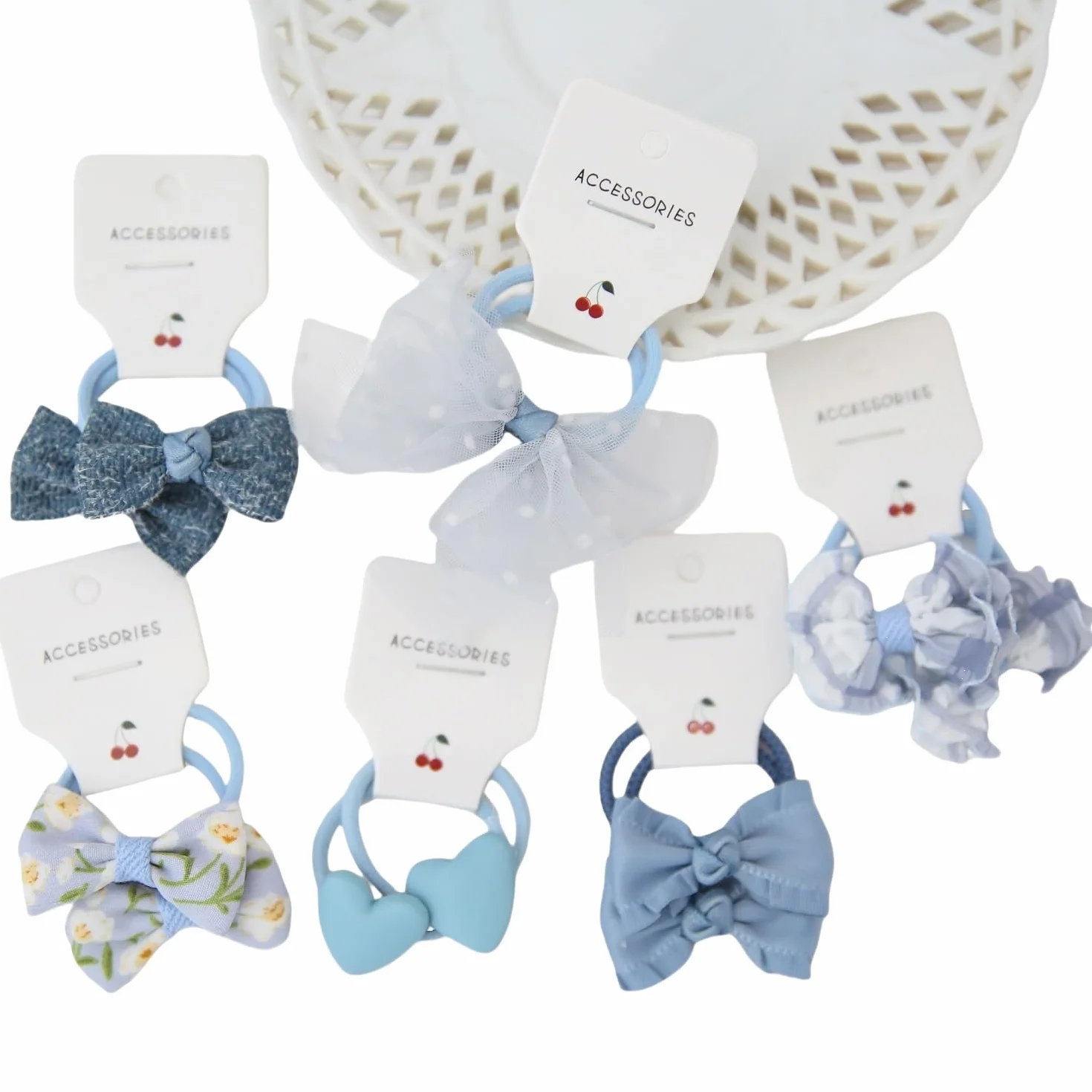 Pack de 20 chouchous pour bébé, élastiques cheveux 3,5 cm, serre-tête nœud, accessoires capillaires filles