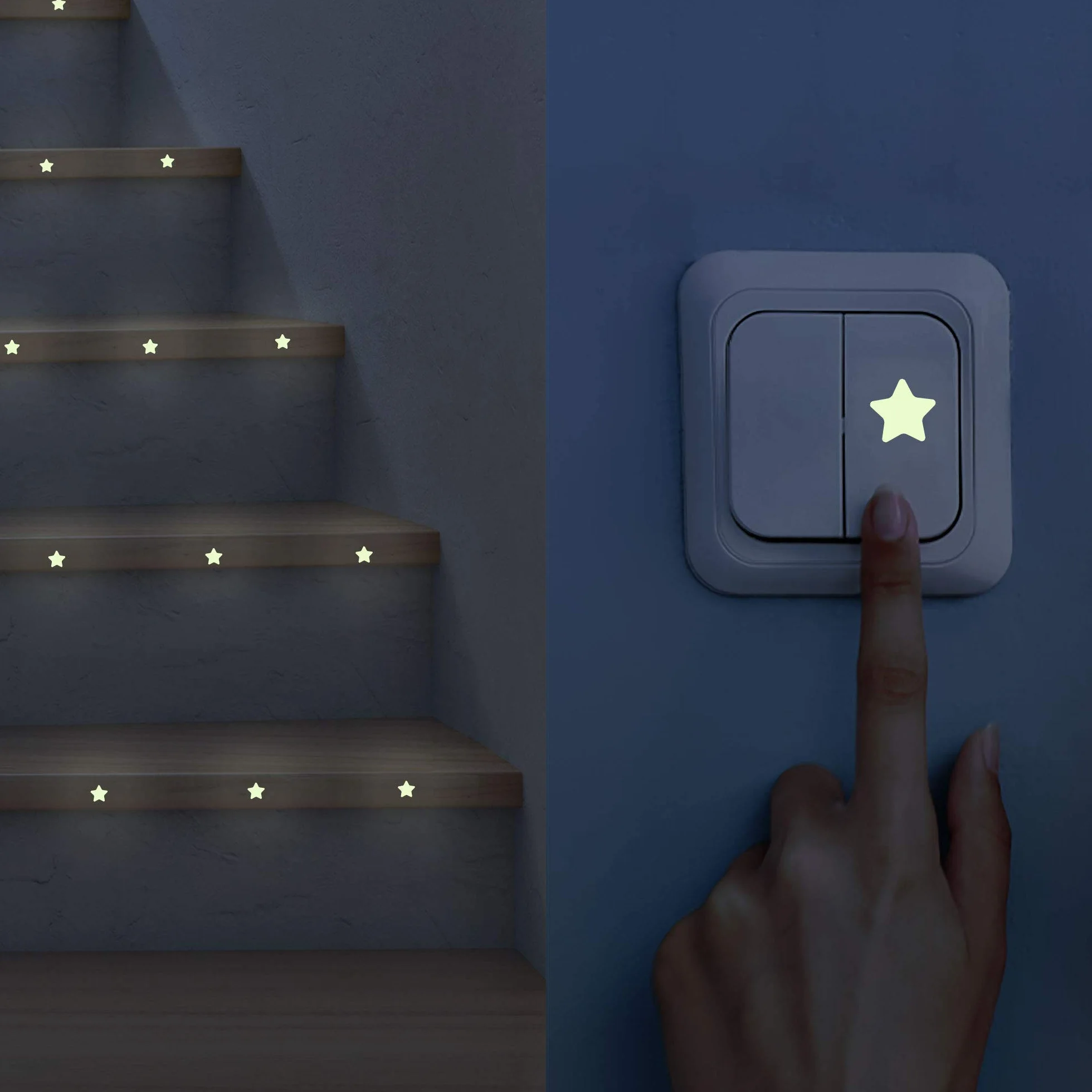 Paraboo Étoile phosphorescente 452 pcs. autocollant fluorescent stickers fluorescents plafond