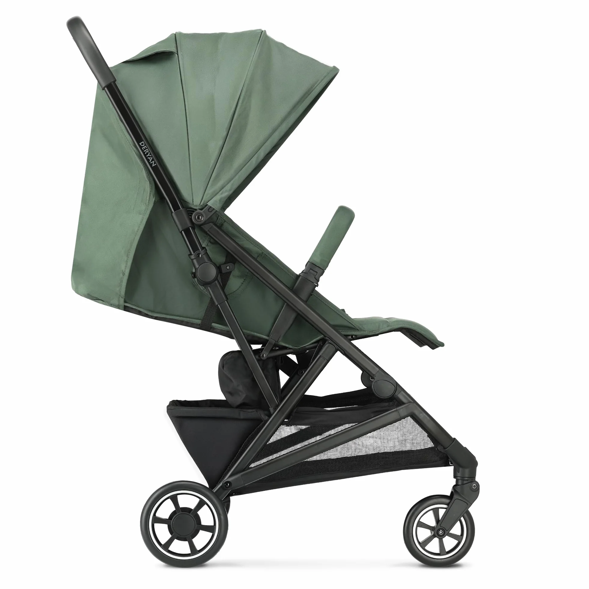 Deryan Easy2 Poussette Canne Bébé Légère Compacte 0-4 ans 7.8 kg Pliage une main UPF 50+ Vert