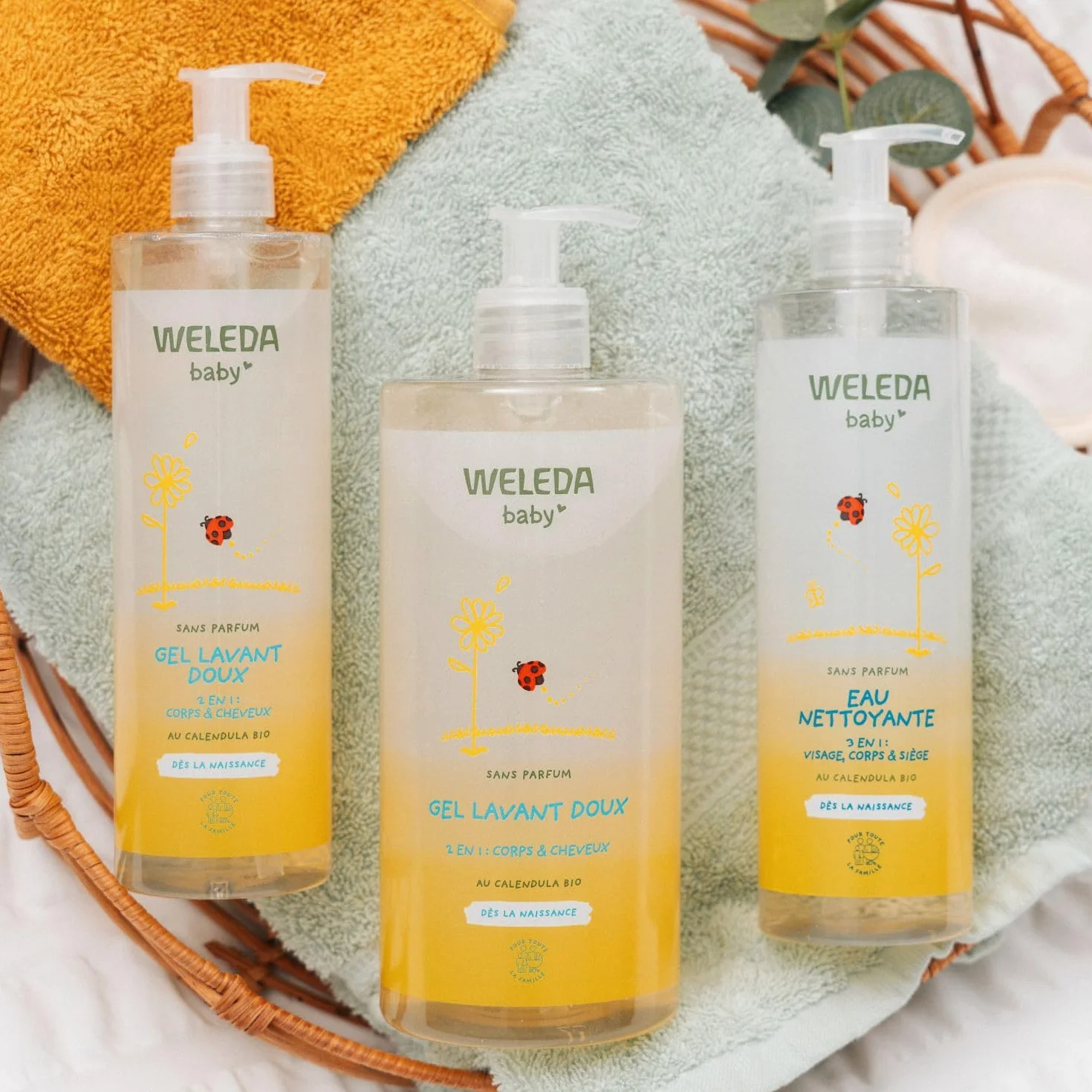 WELEDA Gel lavant doux au Calendula sans parfum 400 ml