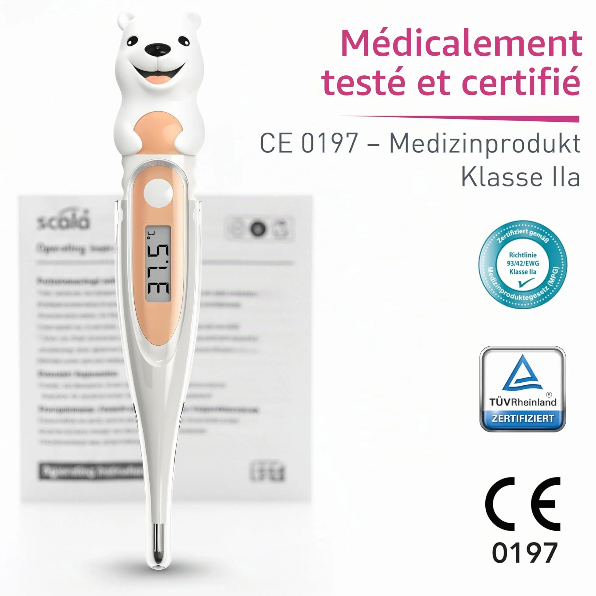Thermomètre clinique numérique SC 44 flex Speed