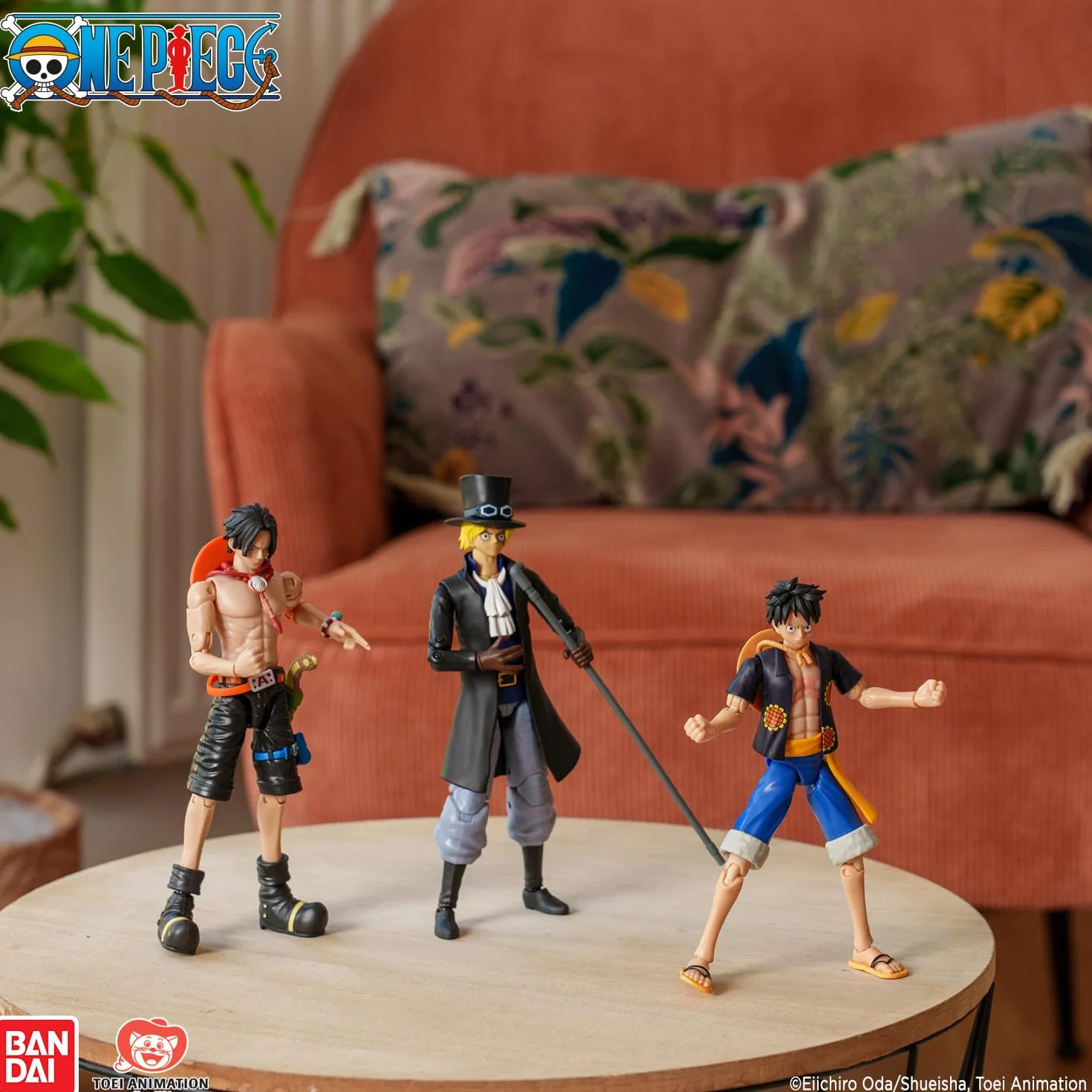 BANDAI Anime Heroes One Piece Figurine Roronoa Zoro 17 cm Three Sword Style Manga Articulée 3 Épées Officielle Jouet Enfant 4 Ans+