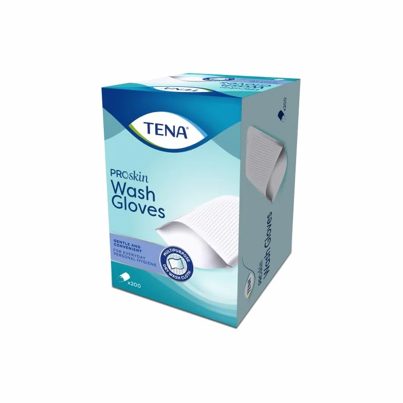 Tena Wash Glove 6 paquets 200 gants