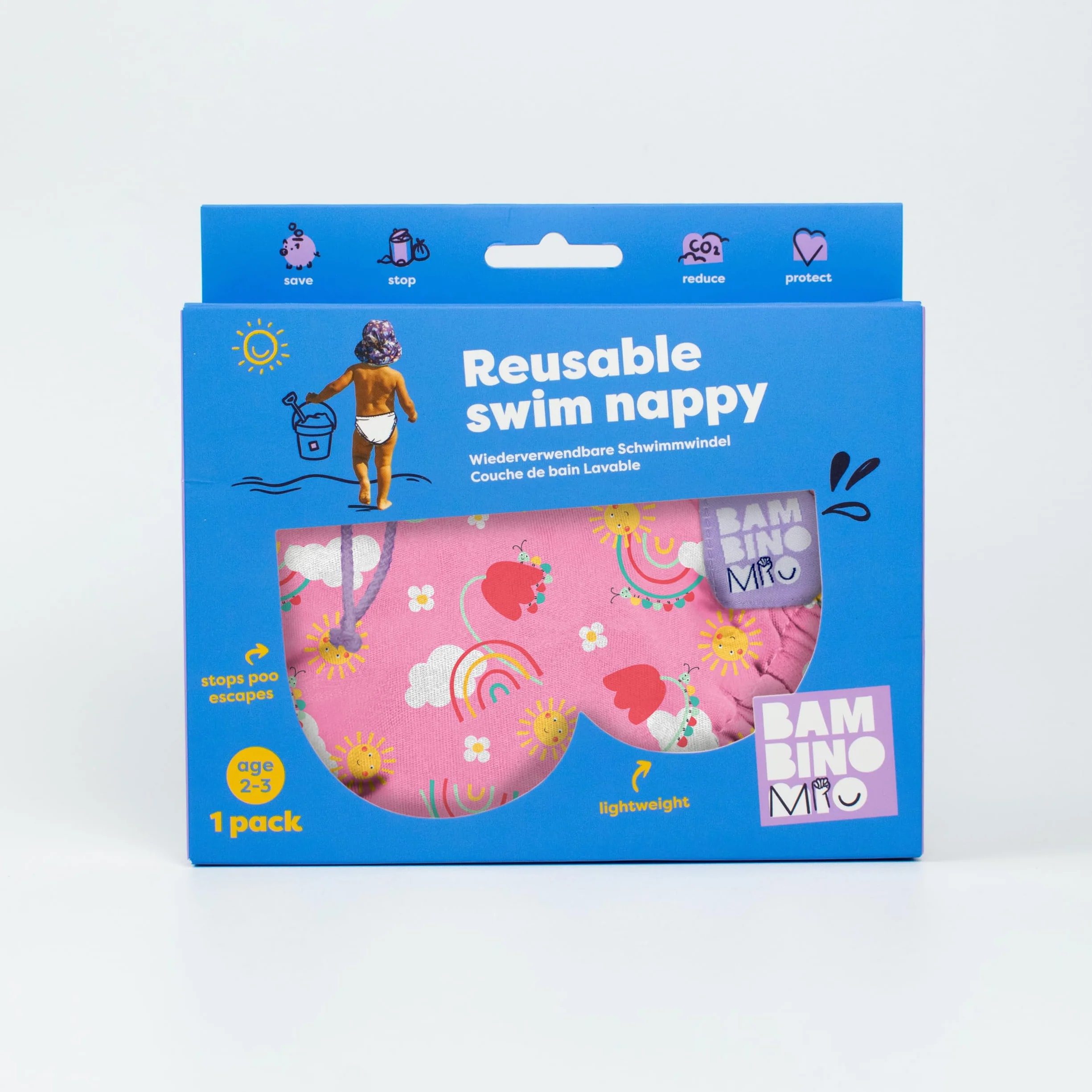 Bambino Mio Couche de bain Lavable 2-3 ans BONHEUR EN CIEL pour Bébés