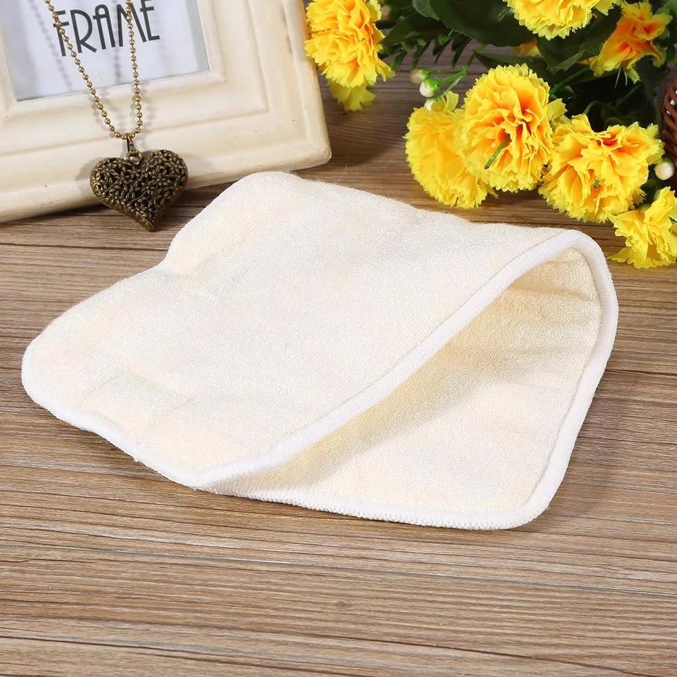 Inserts de Couches Jetables en Fibre de Bambou pour Soins de l'Incontinence
