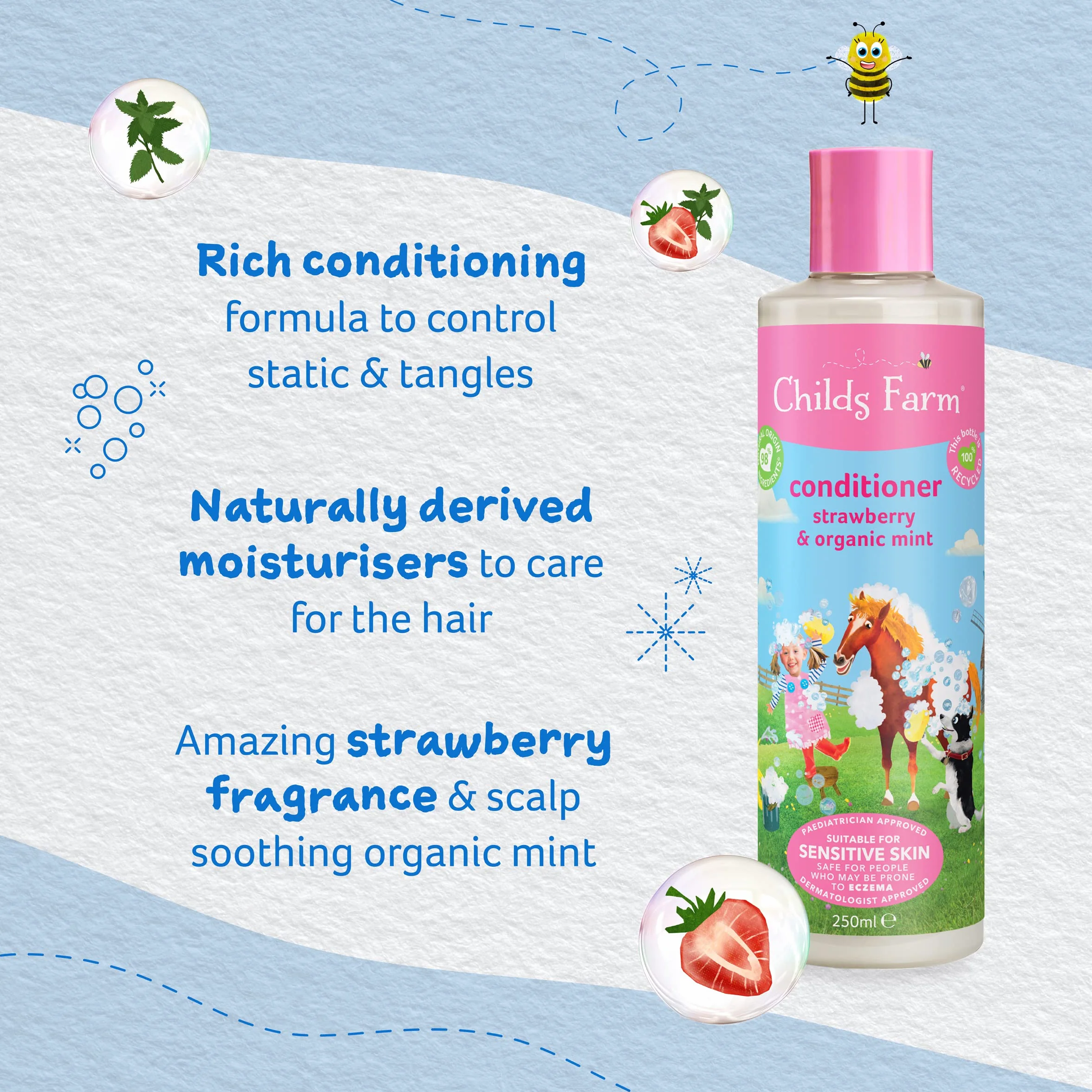 Childs Farm Strawberry and Organic Mint Conditioner 500 ml