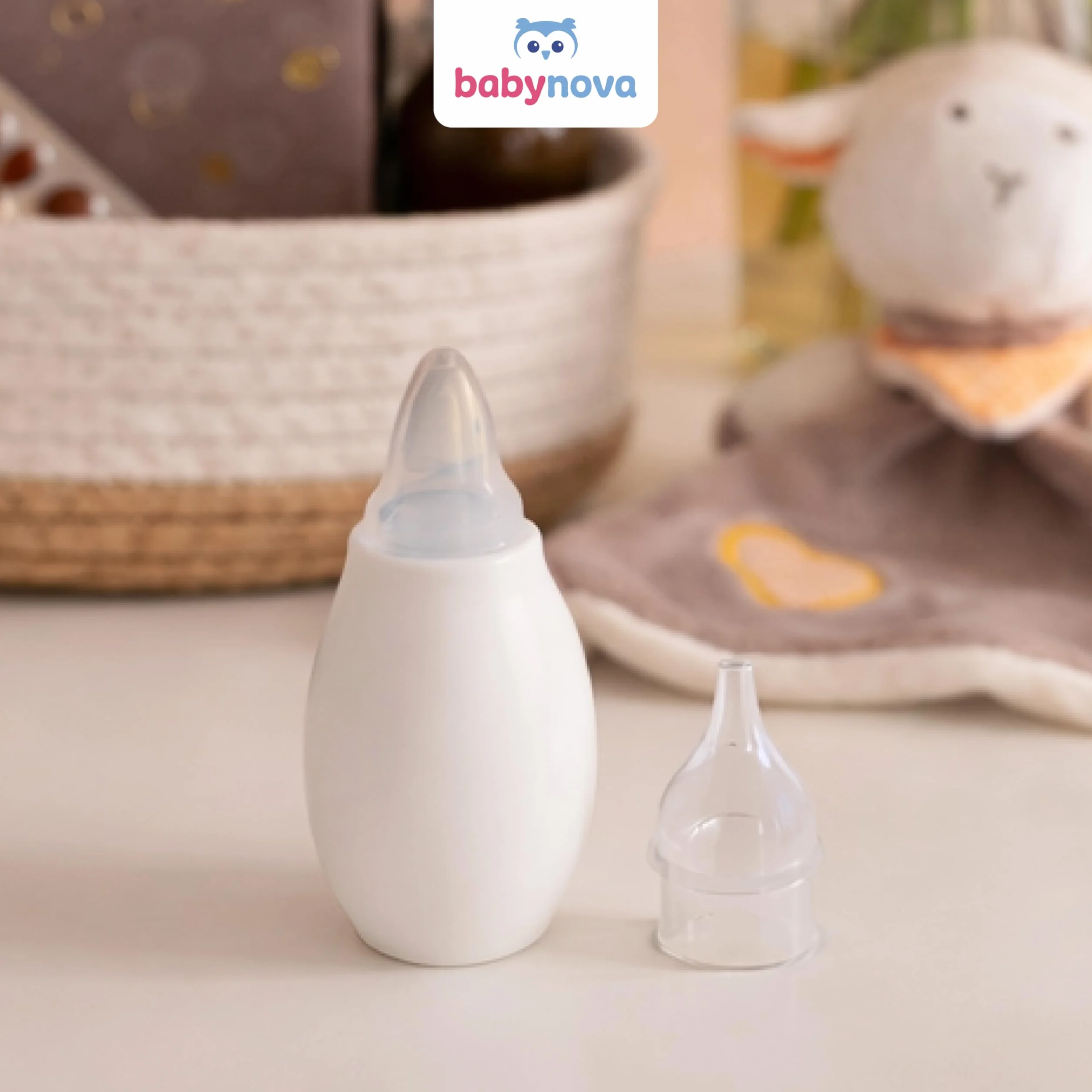 Babynova Aspirateur Nasal pour Bébés et Tout-Petits – Retrait Doux du Mucus Nasal – Sans BPA