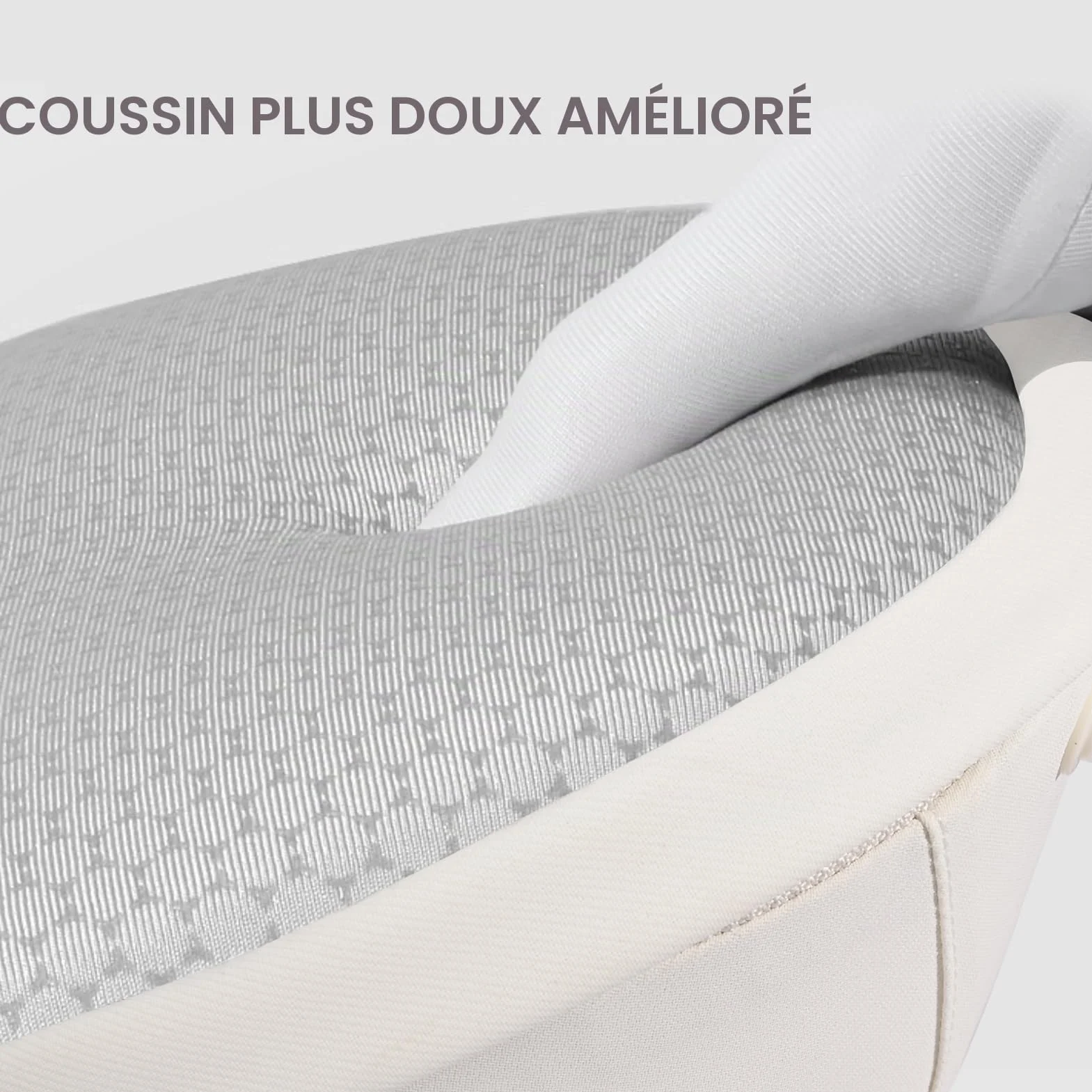 Bebamour Porte-bébé Hipseat 0-36 mois avec capuche et accessoires Beige