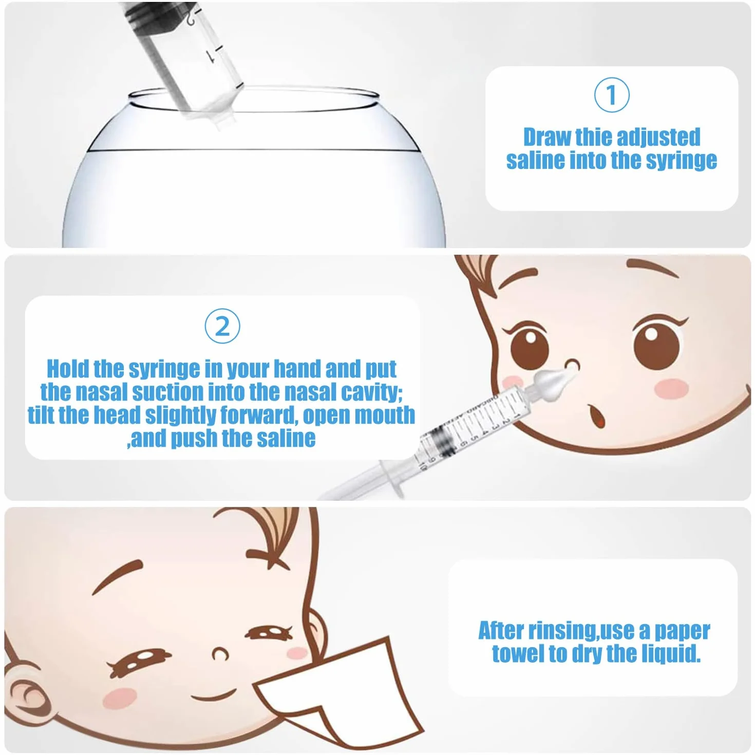 Aspirateur Nasal en Silicone pour Bébé 6 Pièces avec Embouts Doux et Lavables