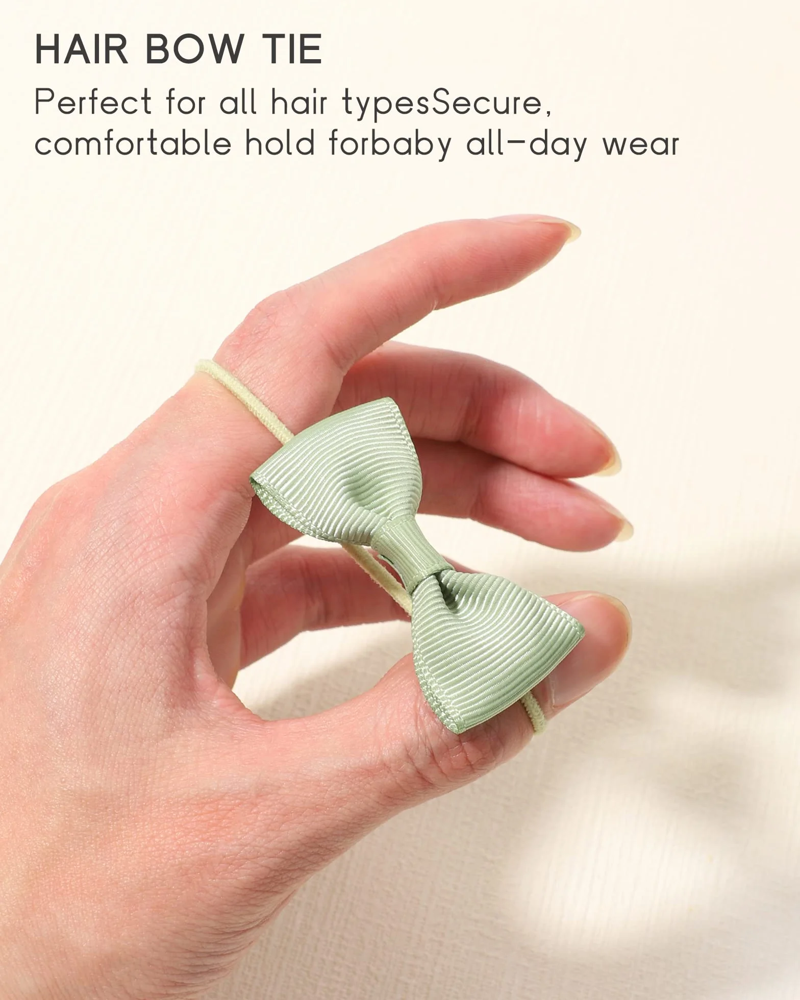 Jollybows Lot de 40 nœuds élastiques pour cheveux 5 cm, ruban élastique pour cheveux, accessoires pour bébés et filles, couleur foncée