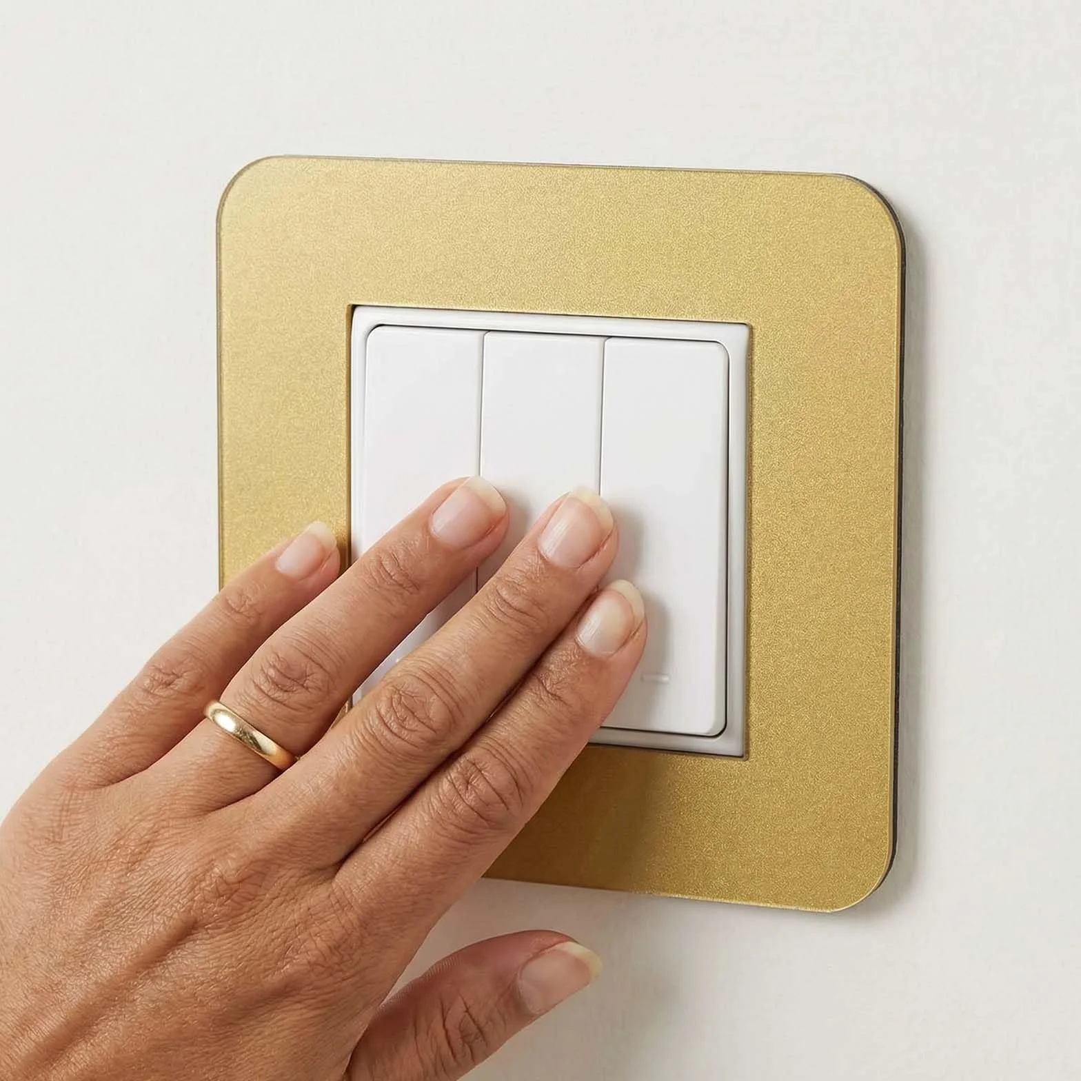 Cache Interrupteur Murale en Acrylique, Housse de Protection pour Interrupteur 1 Poste, 3 Pièces