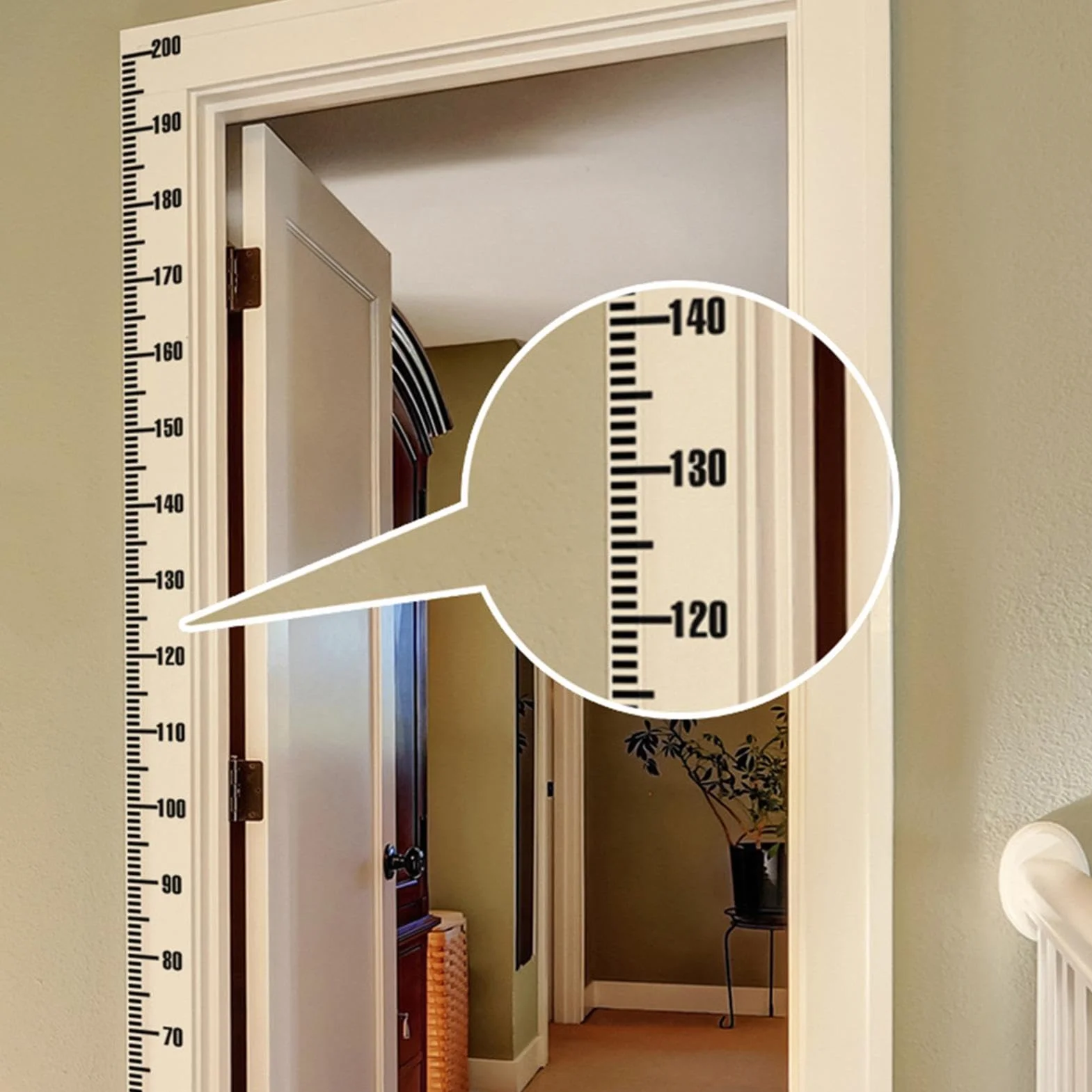 Autocollants Muraux Toise Mesure Hauteur Portable