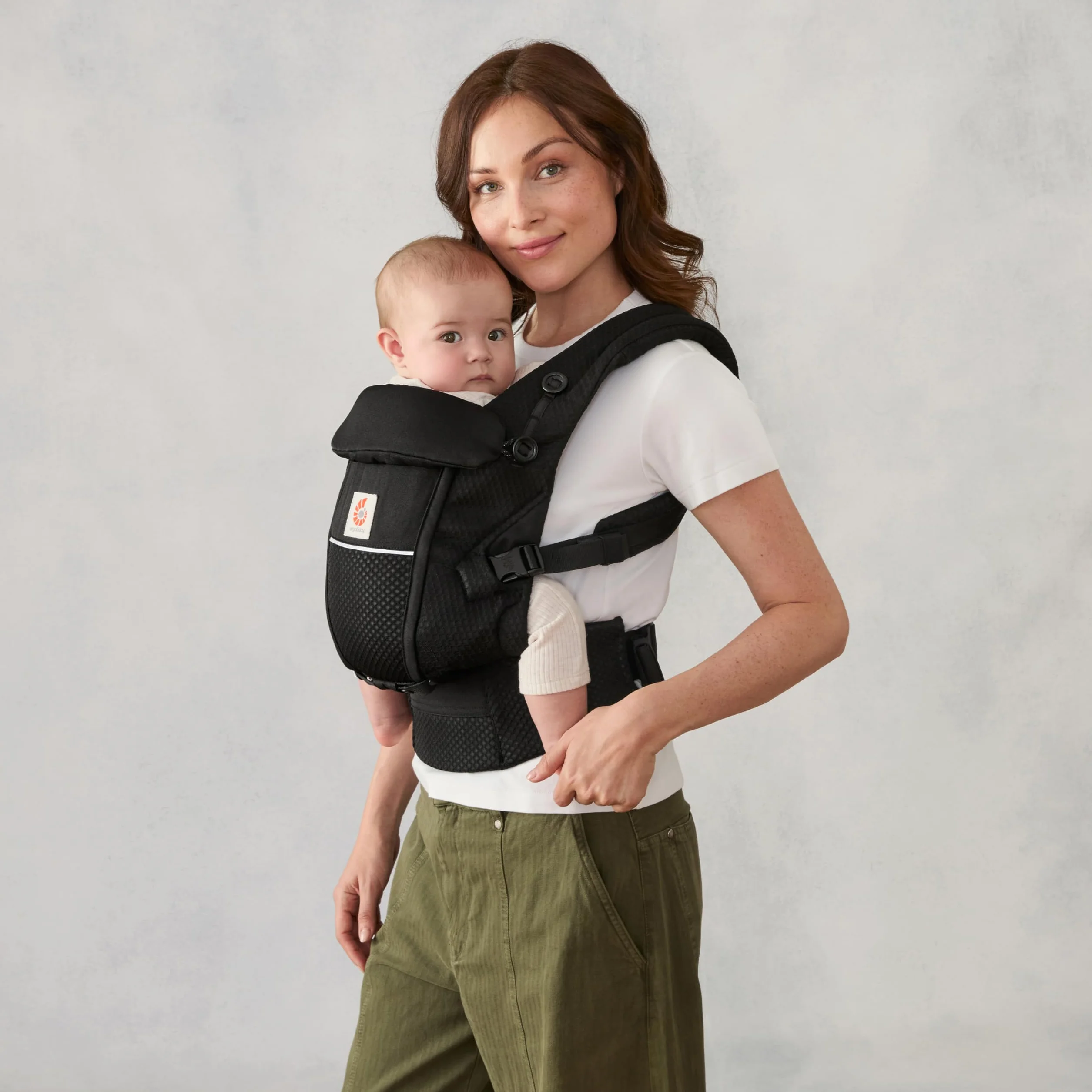 Ergobaby Porte-Bébé Adapt Onyx Black 3 positions Mesh SoftFlex ventral dorsal nouveau-nés