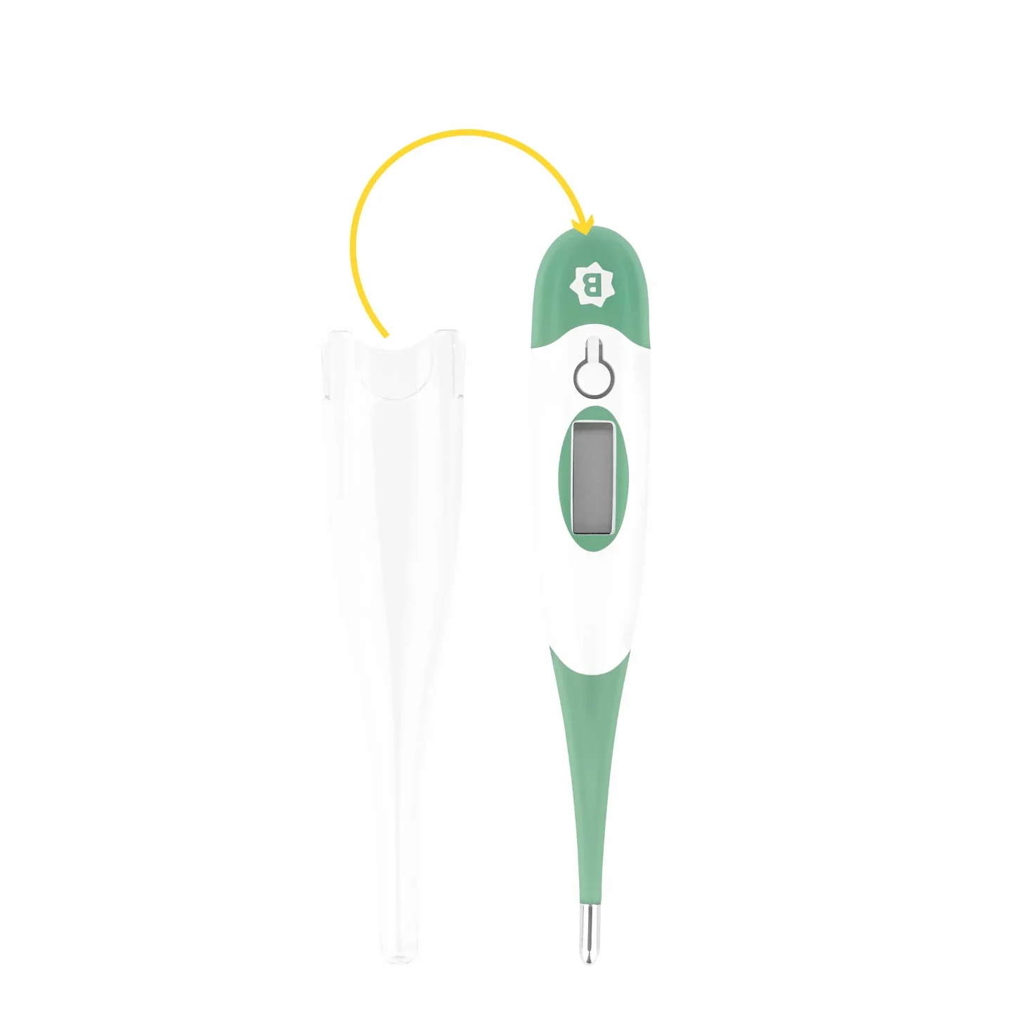 Badabulle Thermomètre digital 10 secondes Embout flexible Mémorise température 0,1°C