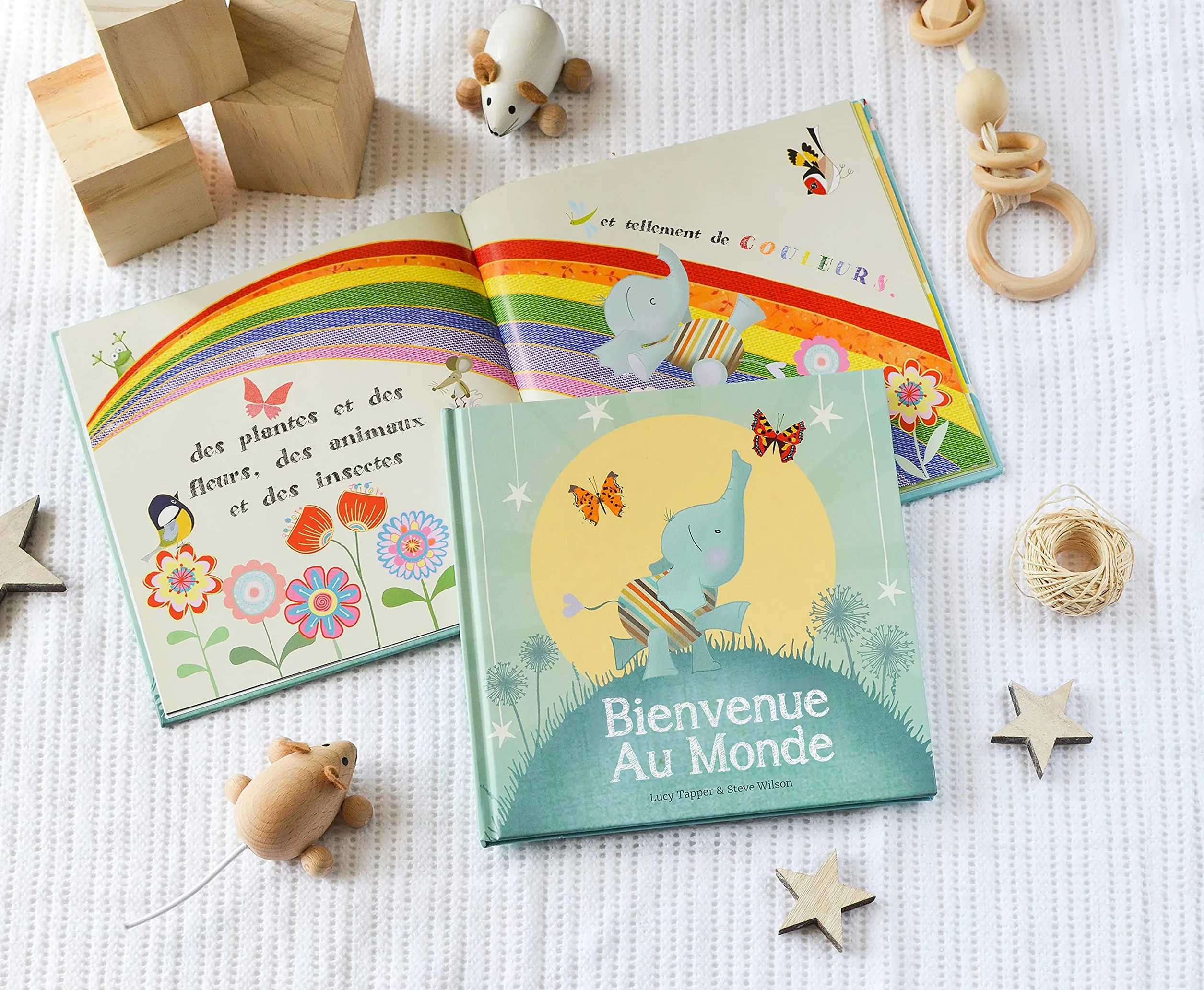 Bienvenue Au Monde Album Cadeau de Naissance pour Bébé Livre Souvenirs Nouveau-Né Papier Éthique FSC
