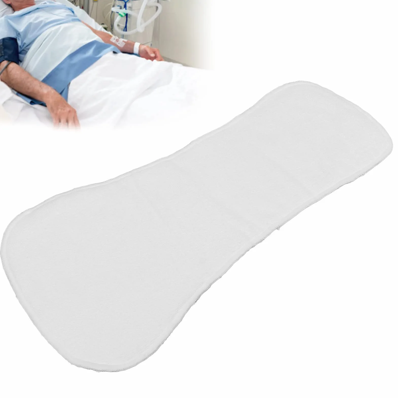 Doublure en Tissu pour Couches Adultes, Lavable, Hautement Absorbante, 23,62 Pouces