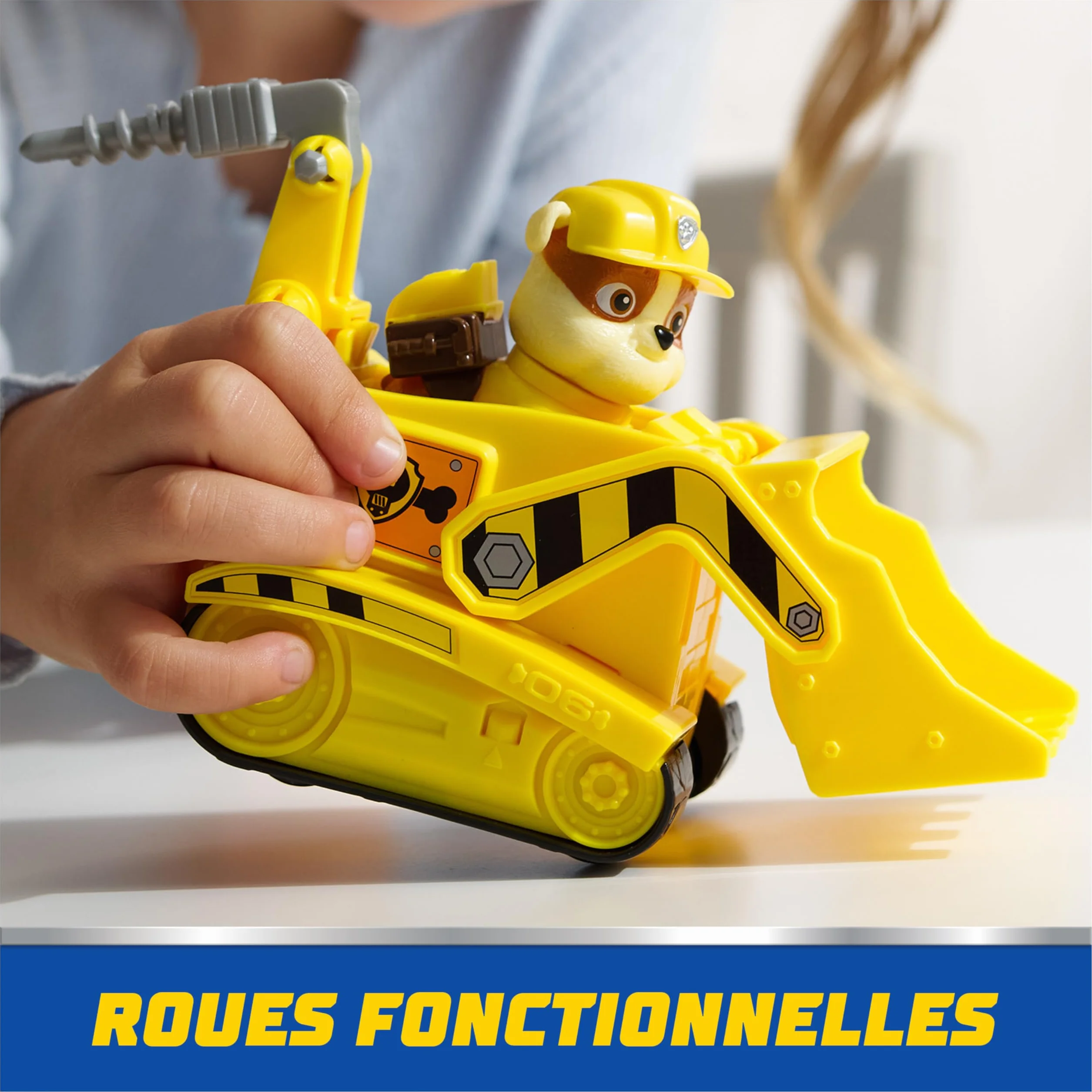 Paw Patrol Pat Patrouille Véhicule Figurine Ruben Voiture À Collectionner Plastique Recyclé Jouet Enfant 3 Ans+