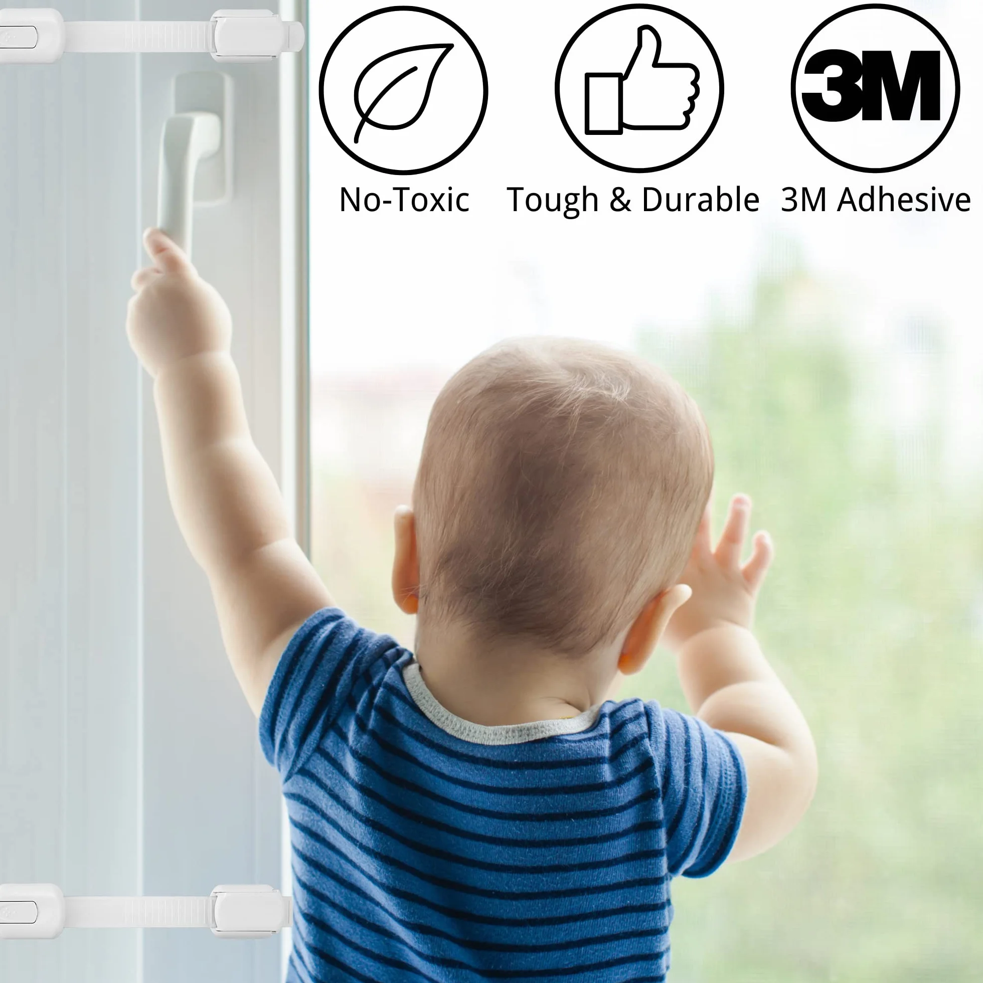 Lot de 10 Serrures de Sécurité Bébé pour Tiroirs et Armoires Lubibi, Ajustable Facile à Installer