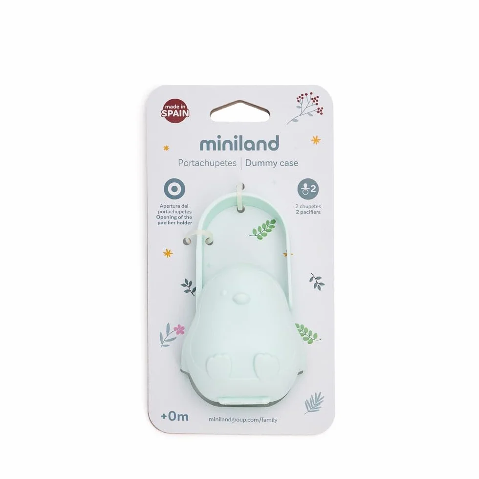 Miniland Étui Porte-Sucette Bébé Boîte Porte-Tétine Hygiénique Lavable Facile à Transporter Dreamland