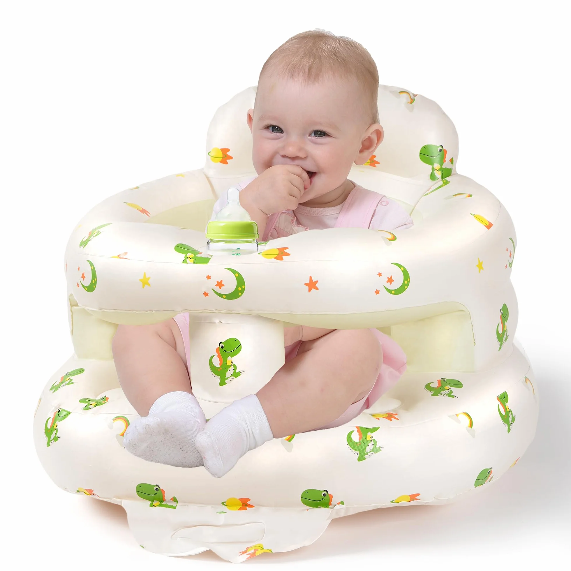Chaise gonflable bébé 3 mois+ pompe intégrée apprendre s'asseoir douche camping