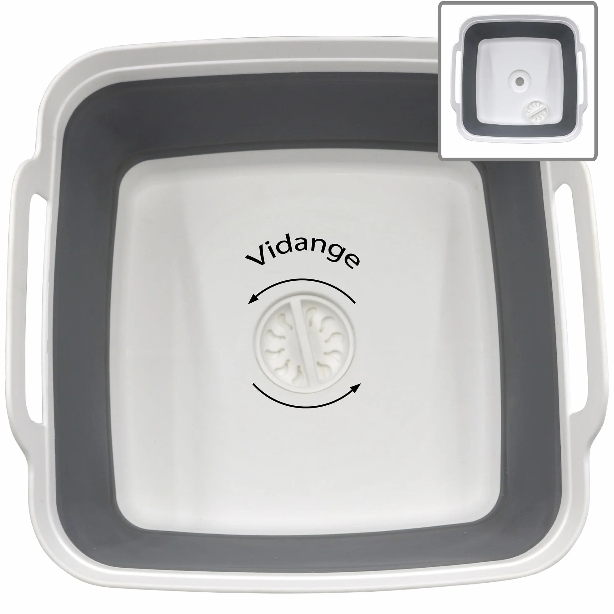C.A.O. Bassine rétractable 9 litres Polypropylène/TPR 32,5x38,5x18 cm (dépliée) 7 cm (pliée)