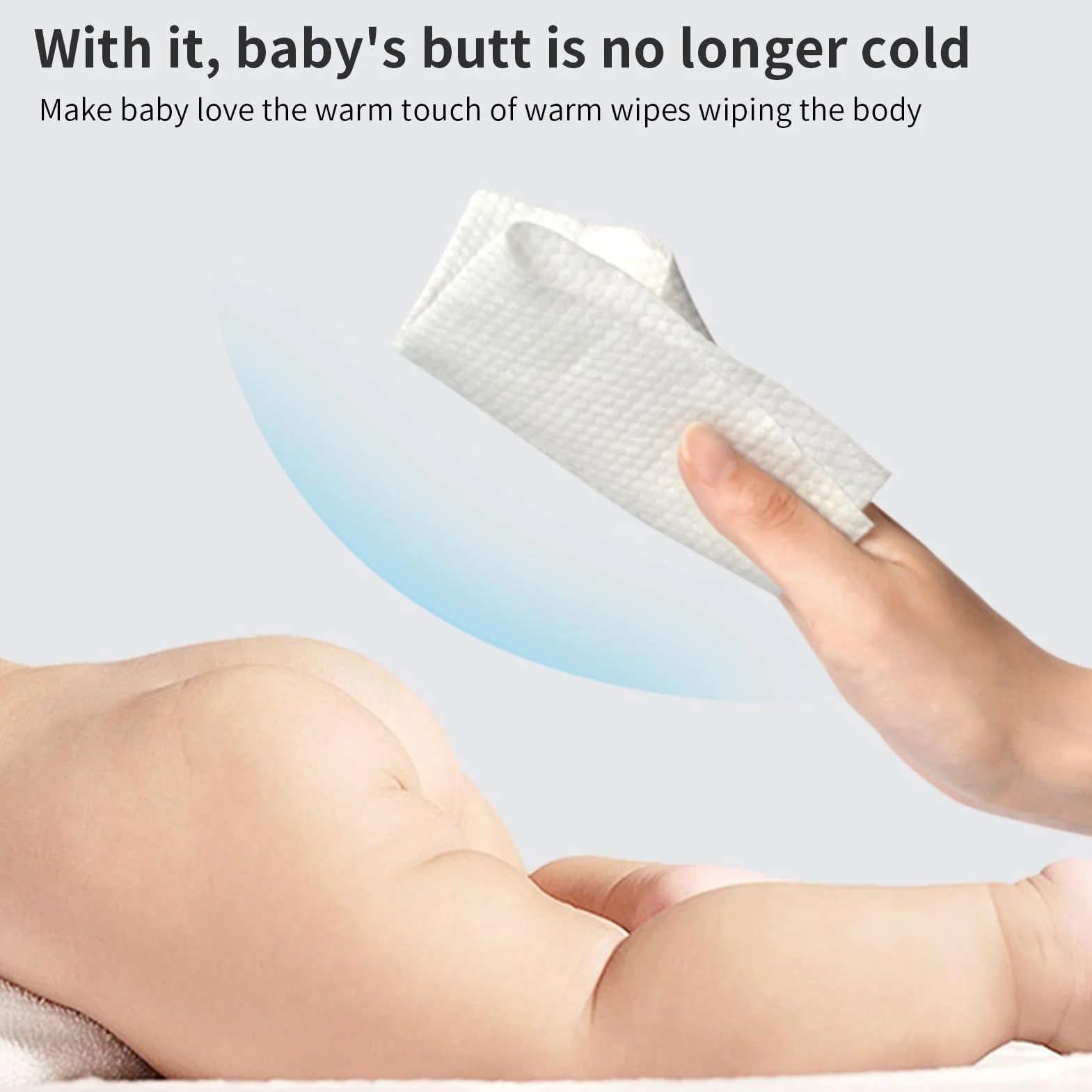 Chauffe-Lingettes pour bébé Préchauffer 4 Lingettes Humides 24h Température Constante Intelligente
