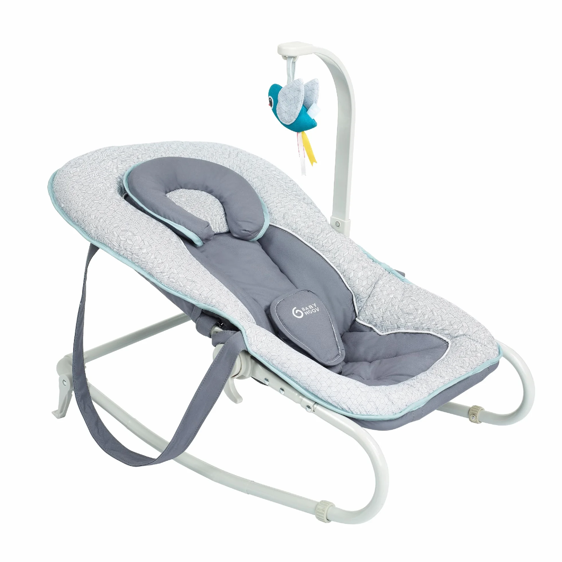 Babymoov Transat Graphik Bleu Balancelle Fixe Bébé