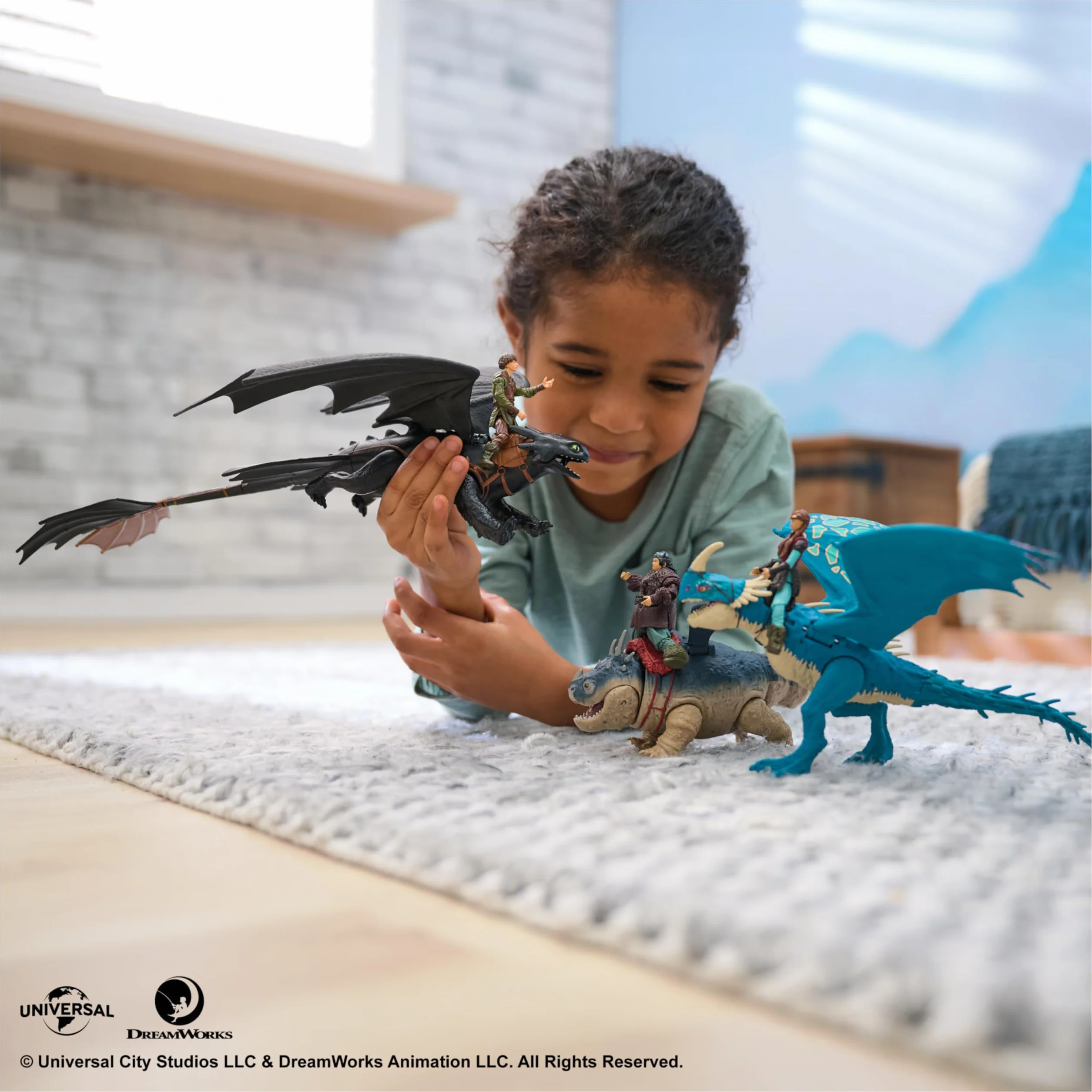Dreamworks Dragons Figurine Articulée Krokmou 25 Cm Et Viking Harold 10 Cm Jouet Enfant 4 Ans Et +