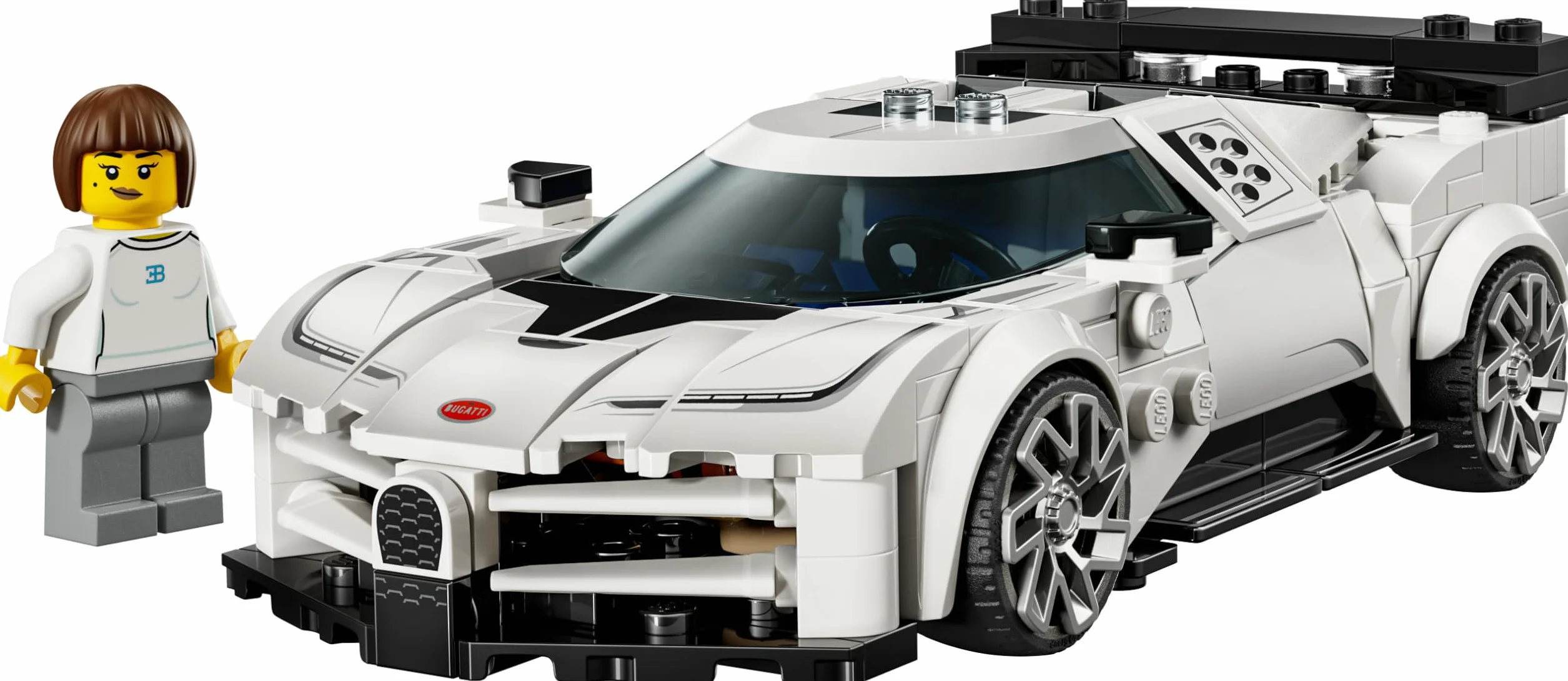 LEGO Speed Champions Bugatti Centodieci Hypercar Voiture de Sport Maquette Minifigurine Pilote 77240