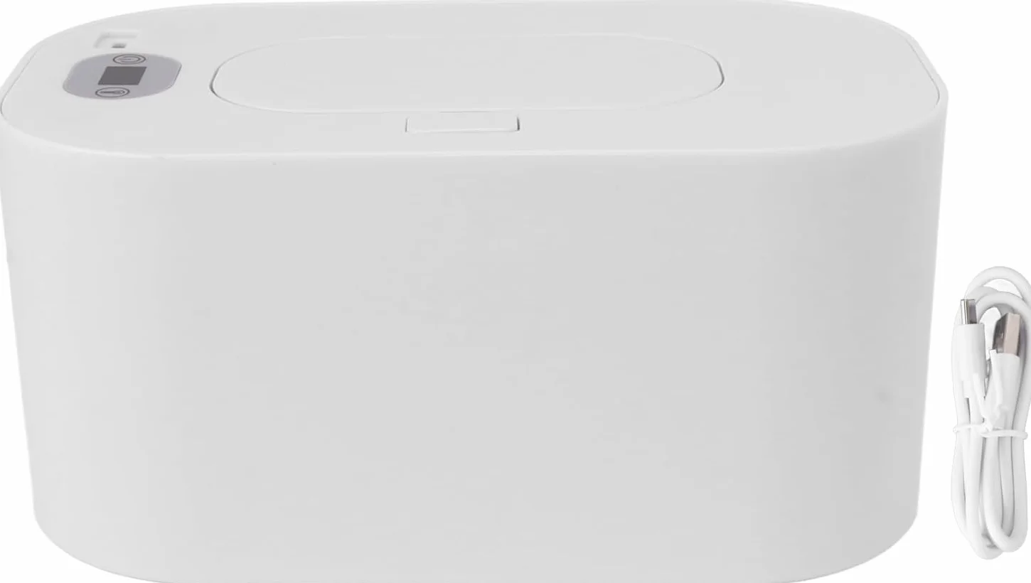 Chauffe-lingettes pour bébé, température constante, chauffage portable réglable (blanc)
